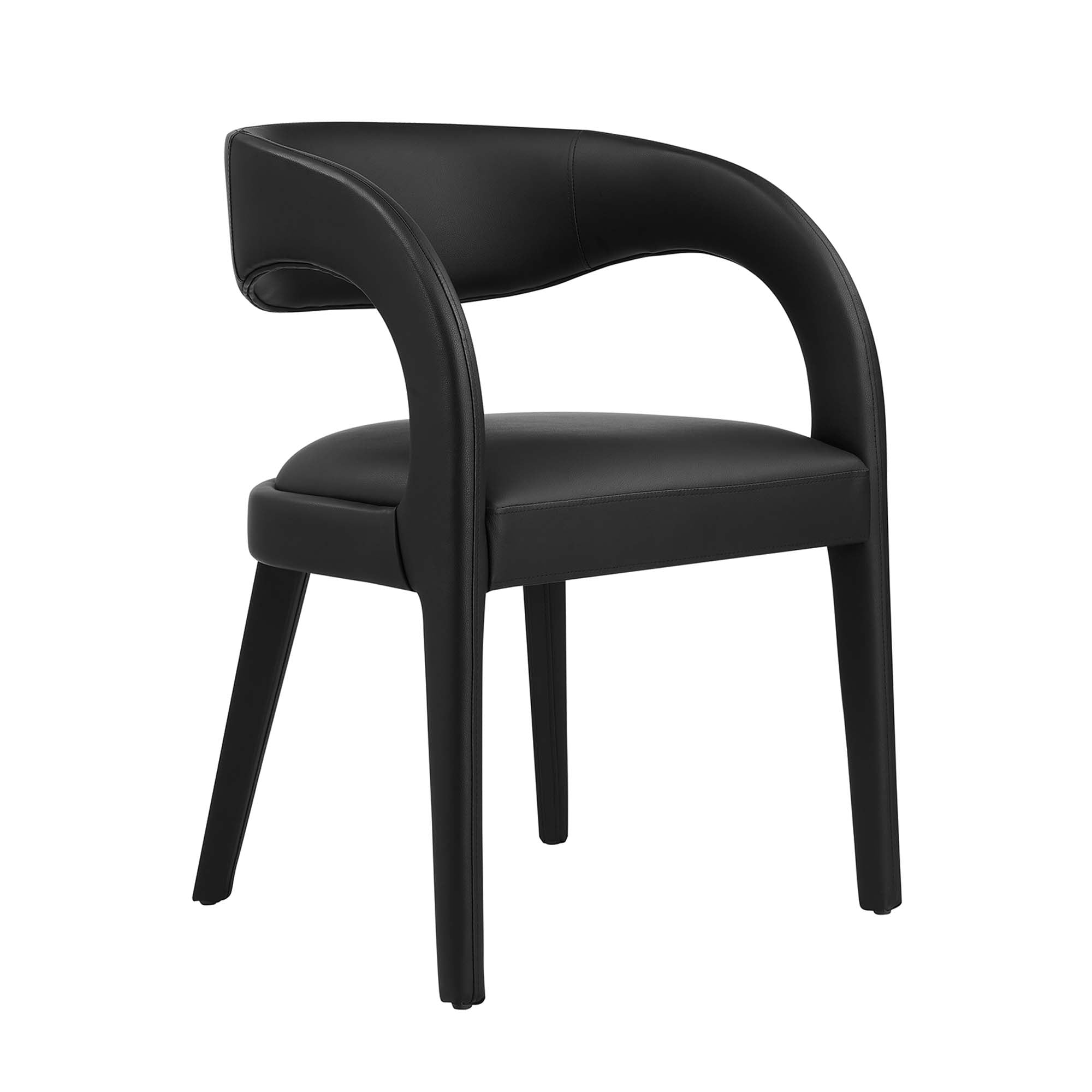Modway Pinnacle Vegan Leather Dining Chair Set of 2