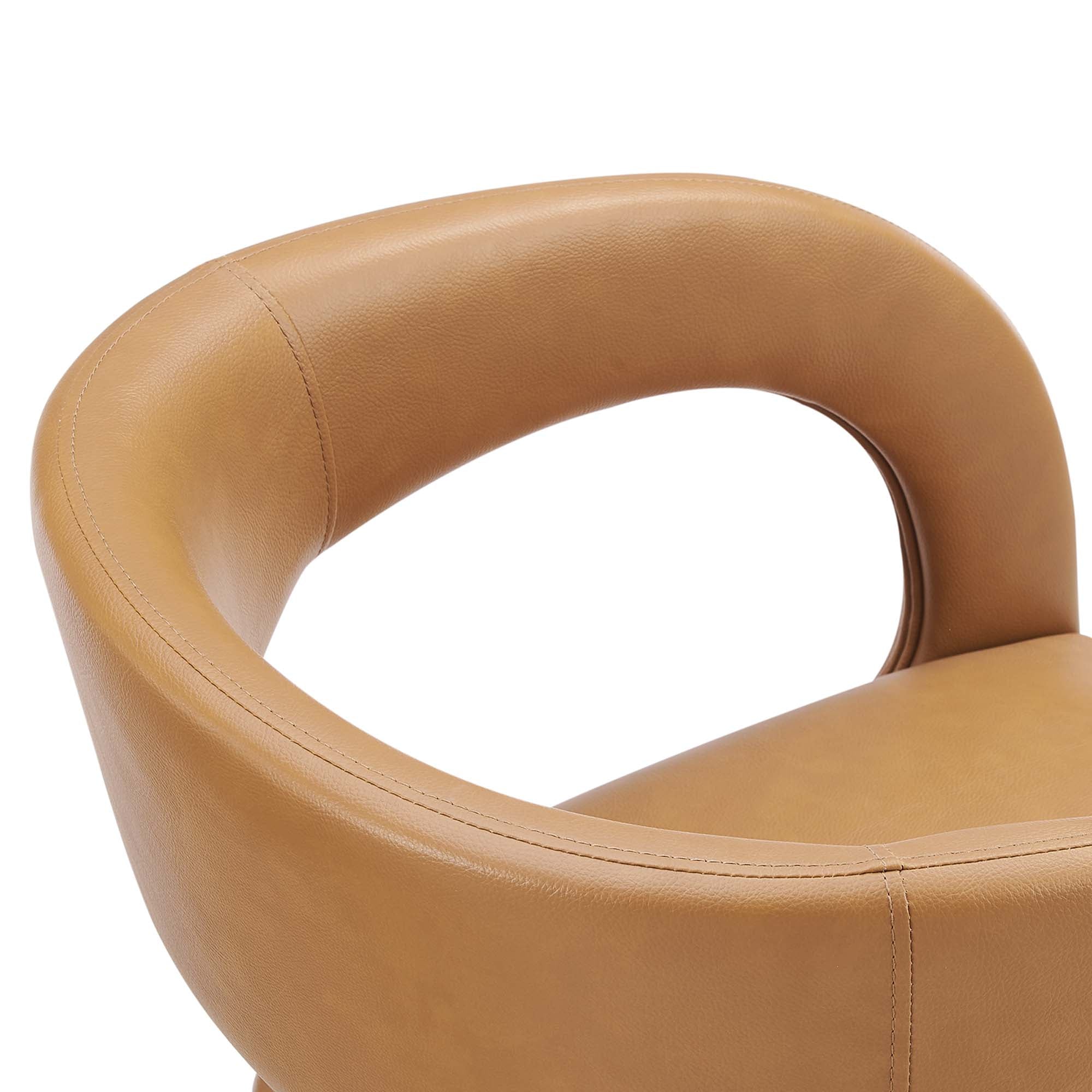 Modway Pinnacle Vegan Leather Dining Chair Set of 2