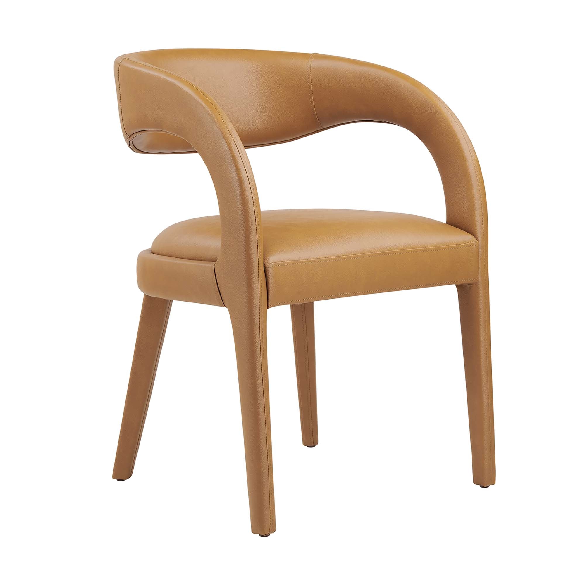 Modway Pinnacle Vegan Leather Dining Chair Set of 2