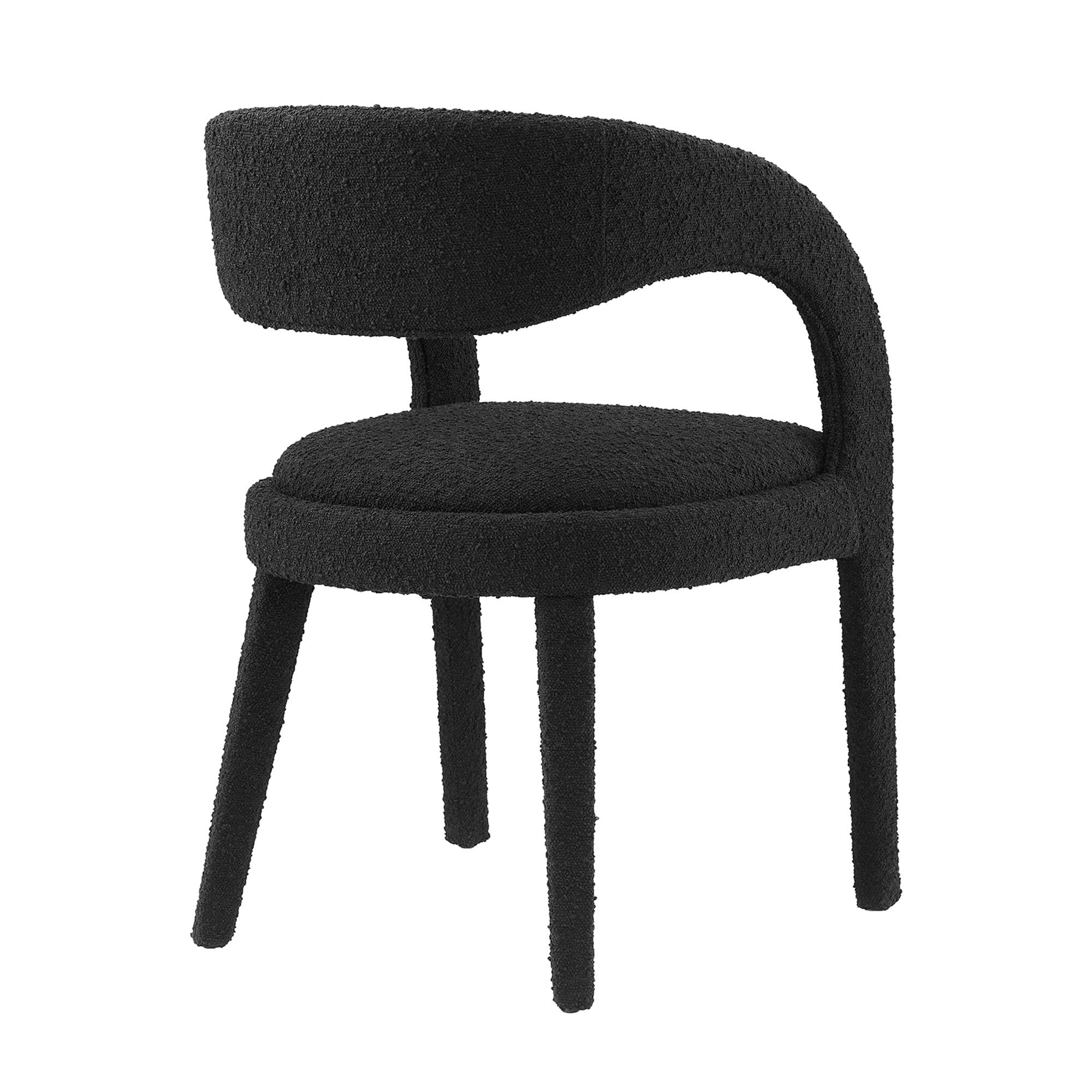 Modway Pinnacle Boucle Upholstered Dining Chair Set of 2