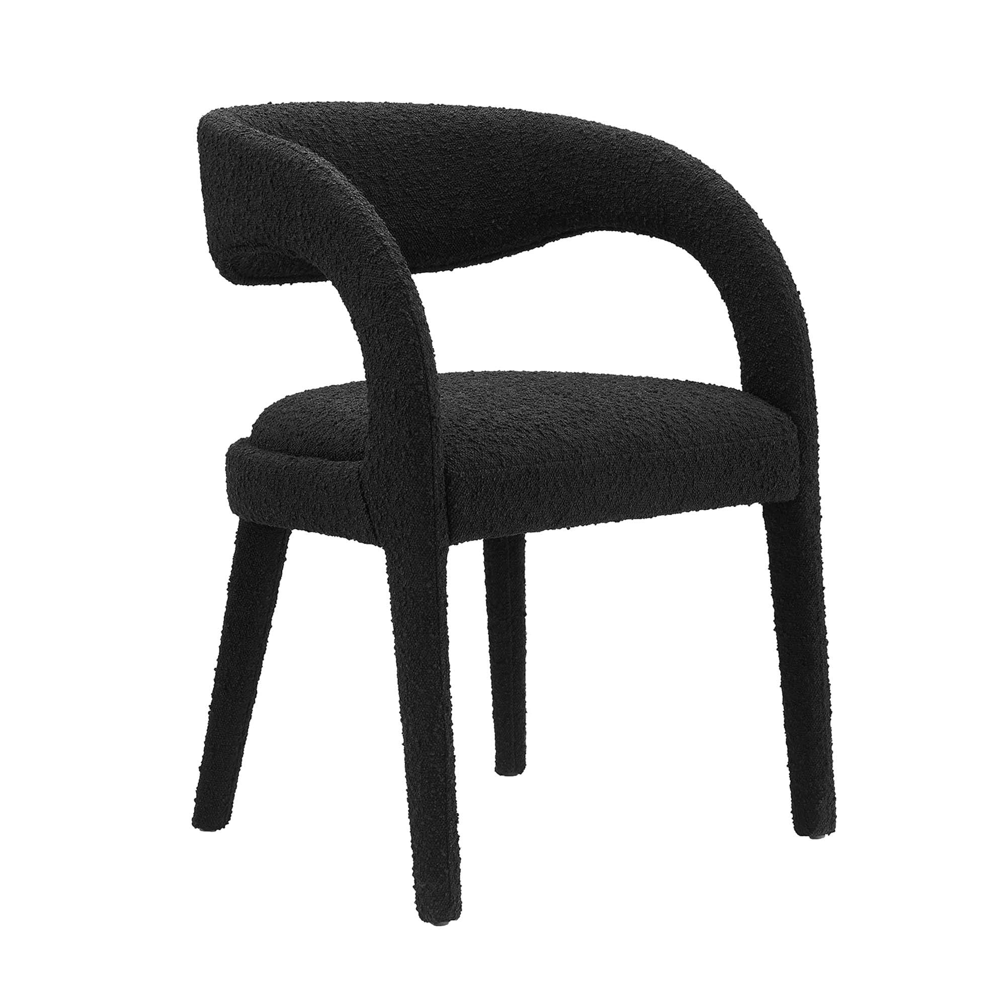 Modway Pinnacle Boucle Upholstered Dining Chair Set of 2