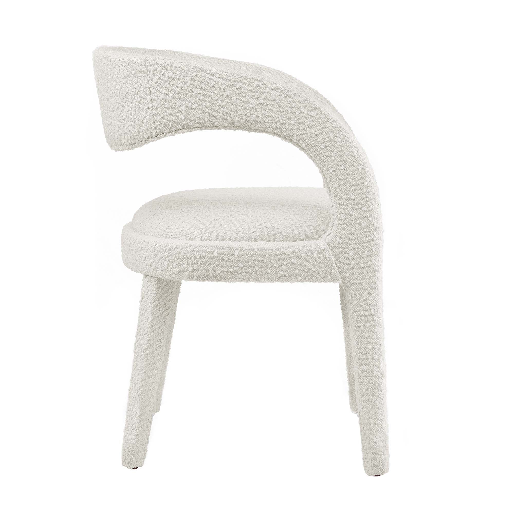 Modway Pinnacle Boucle Upholstered Dining Chair Set of 2