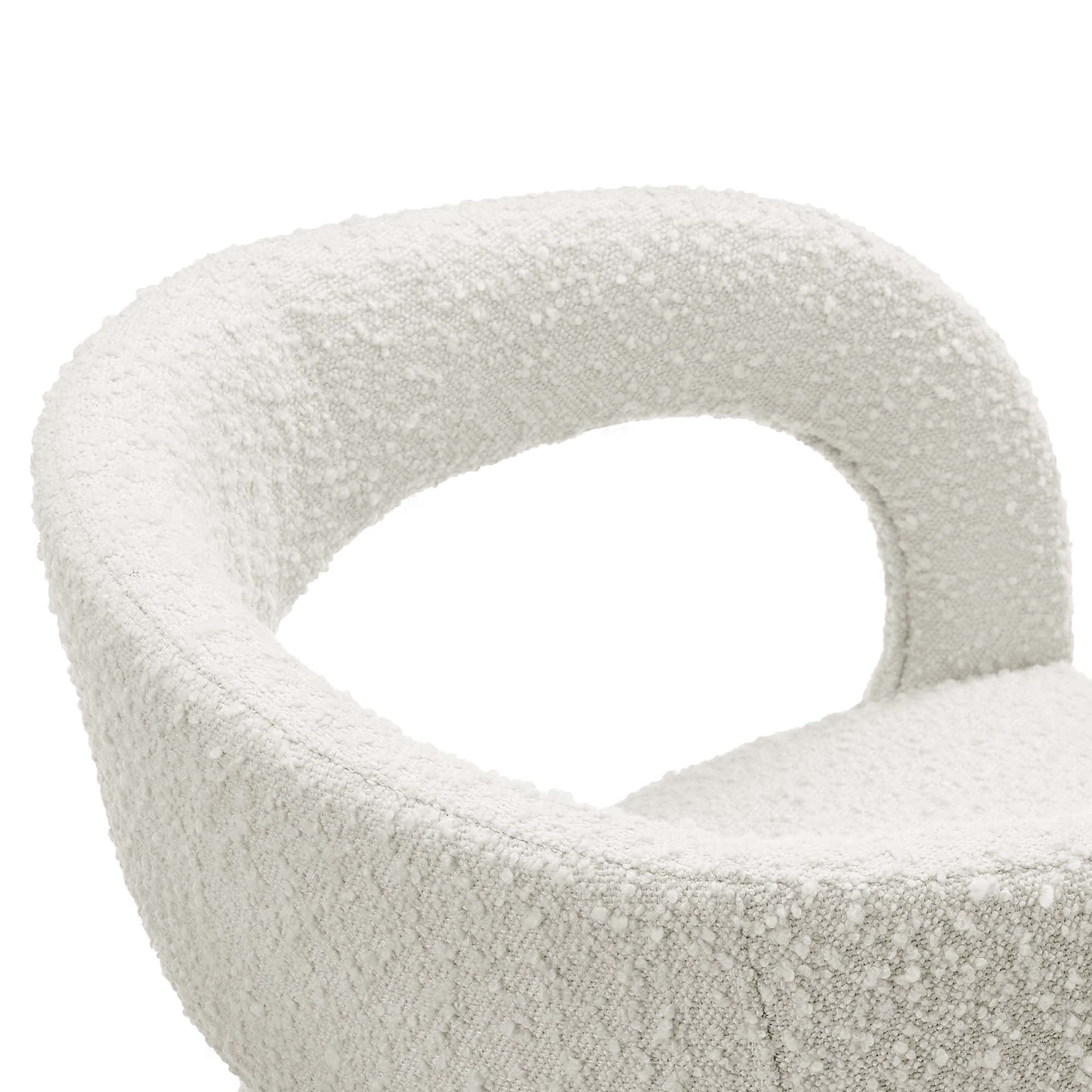 Modway Pinnacle Boucle Upholstered Dining Chair Set of 2