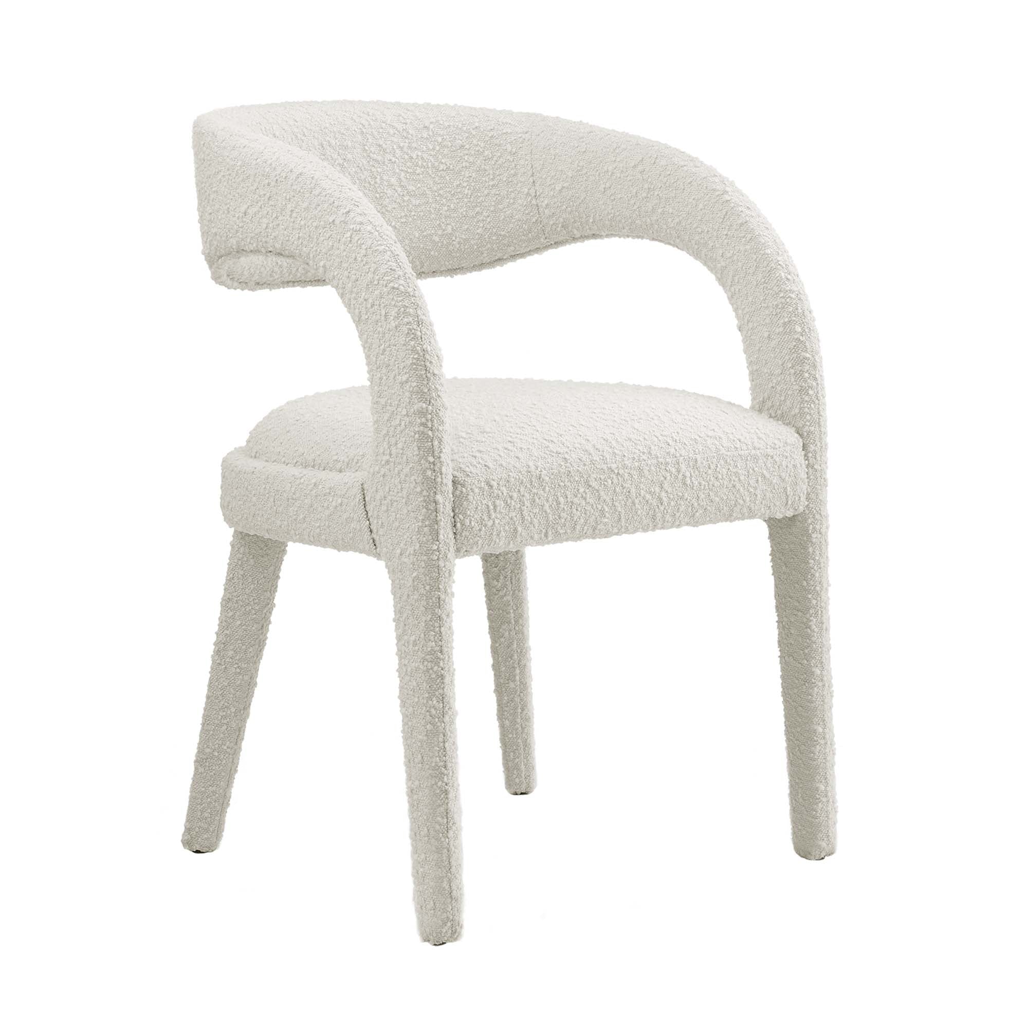 Modway Pinnacle Boucle Upholstered Dining Chair Set of 2
