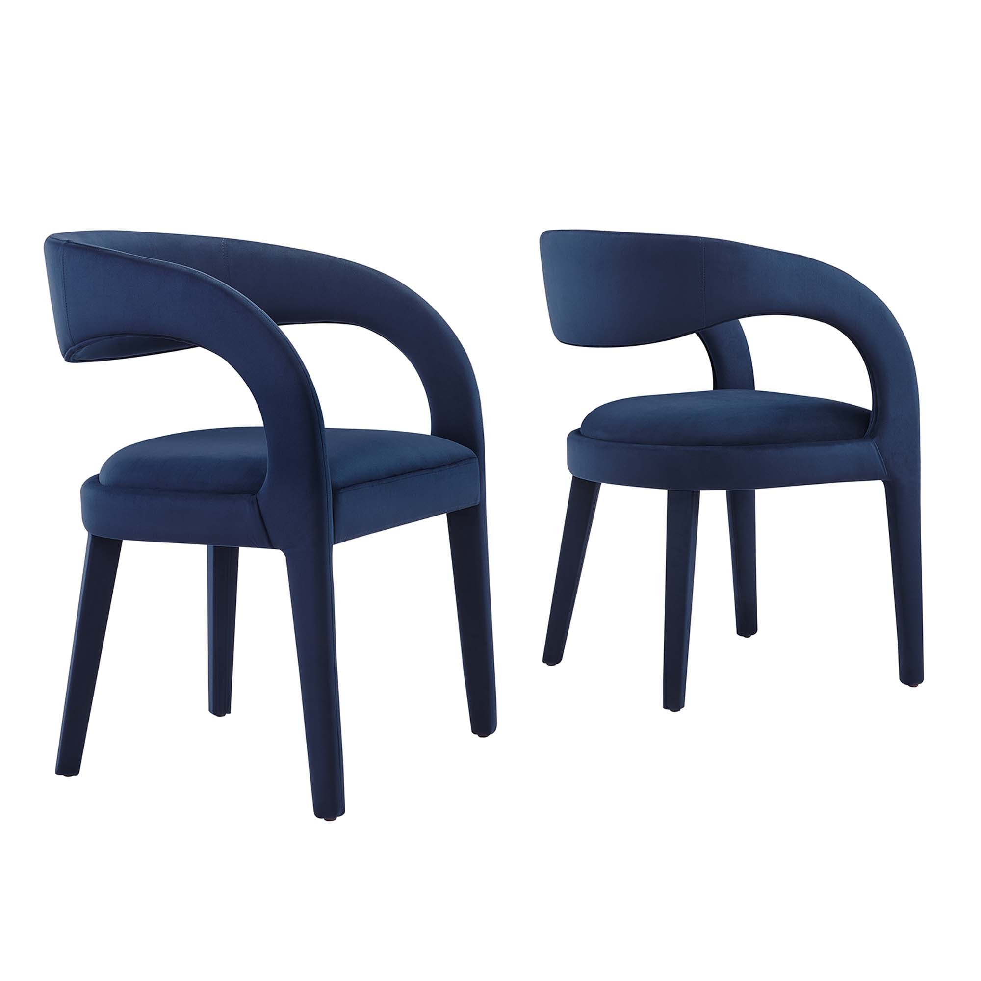 Modway Pinnacle Performance Velvet Dining Chair Set of 2
