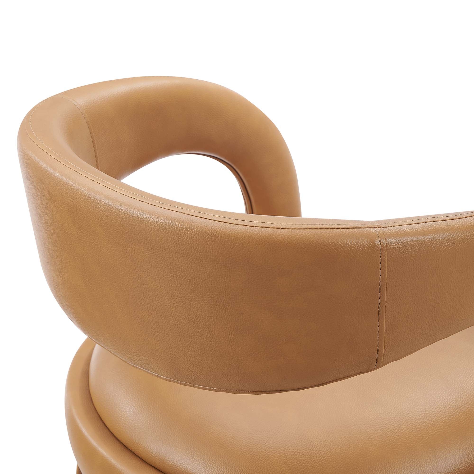 Modway Pinnacle Vegan Leather Counter Stool Set of 2