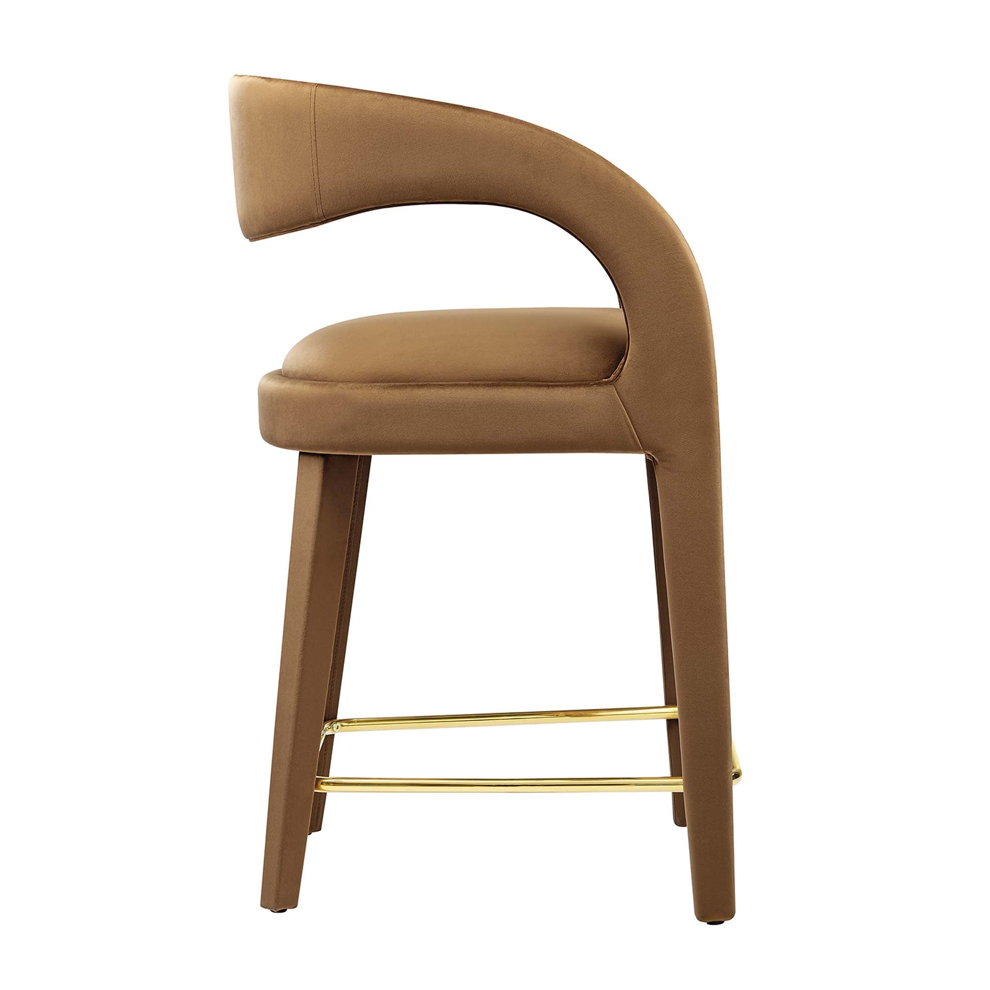 Modway Pinnacle Performance Velvet Counter Stool Set of 2