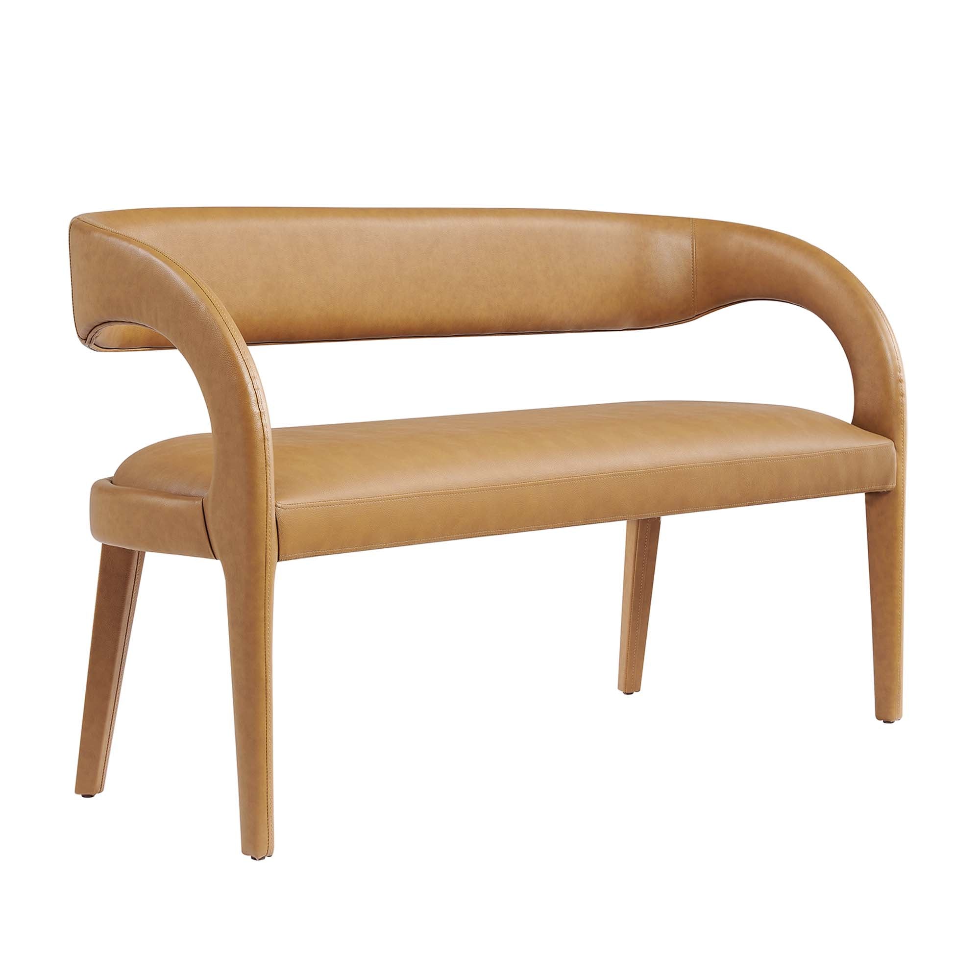 Modway Pinnacle Vegan Leather Accent Bench