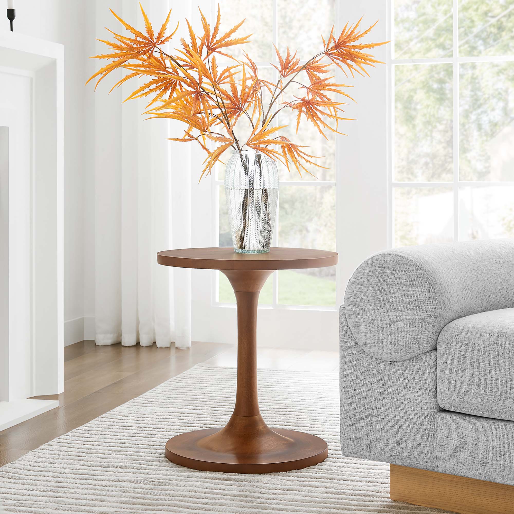 Modway Lina Round Wood Side Table