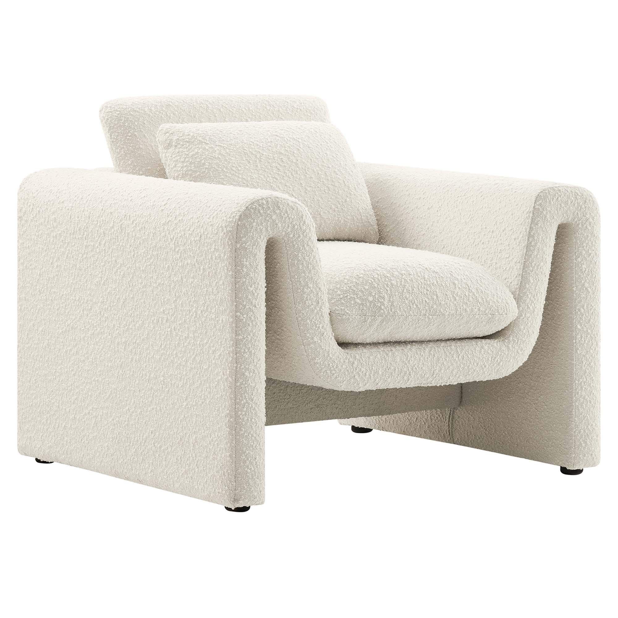 Modway Waverly Boucle Upholstered Armchair