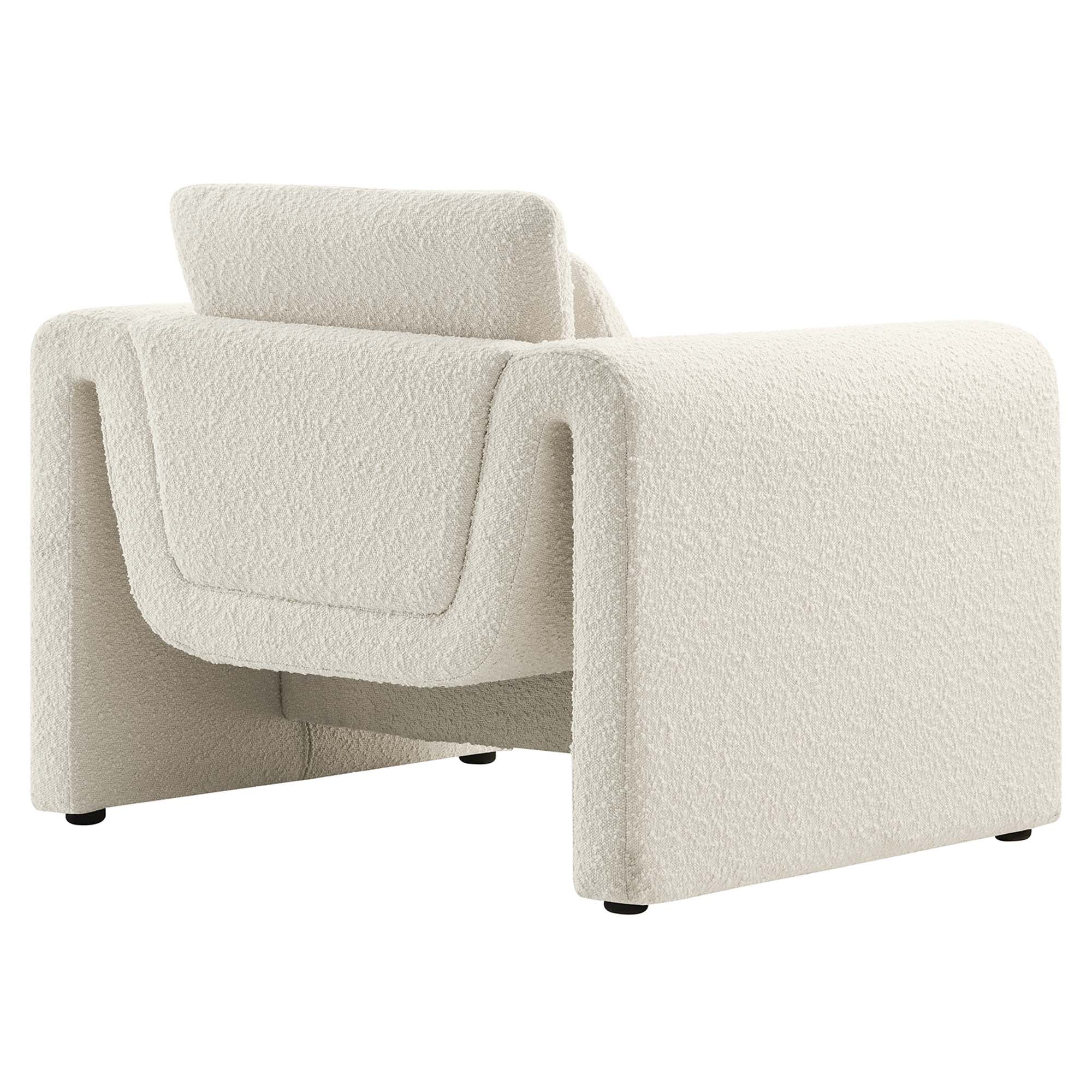 Modway Waverly Boucle Upholstered Armchair