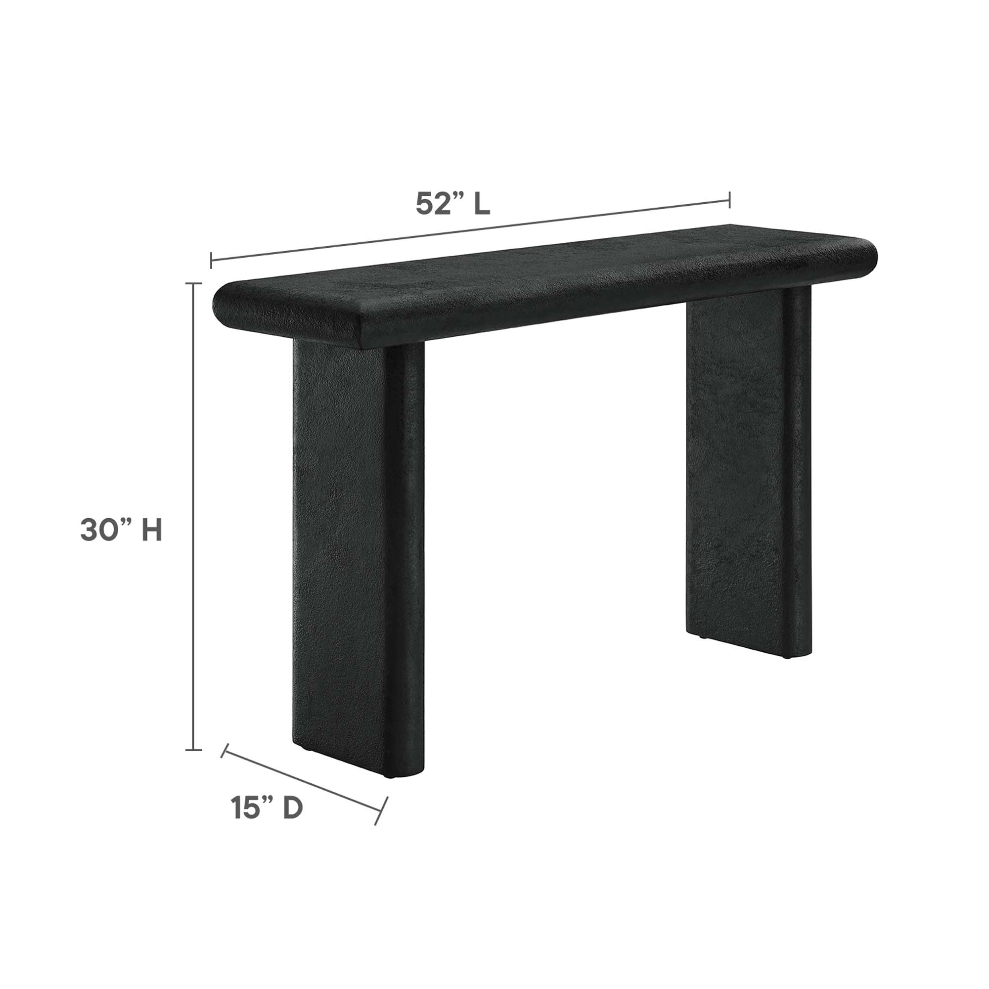 Modway Relic Concrete Textured Console Table