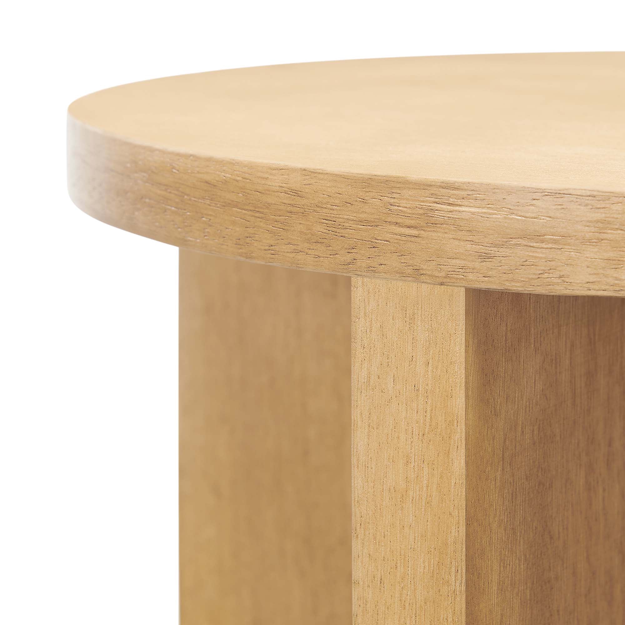 Modway Silas Round Wood Side Table