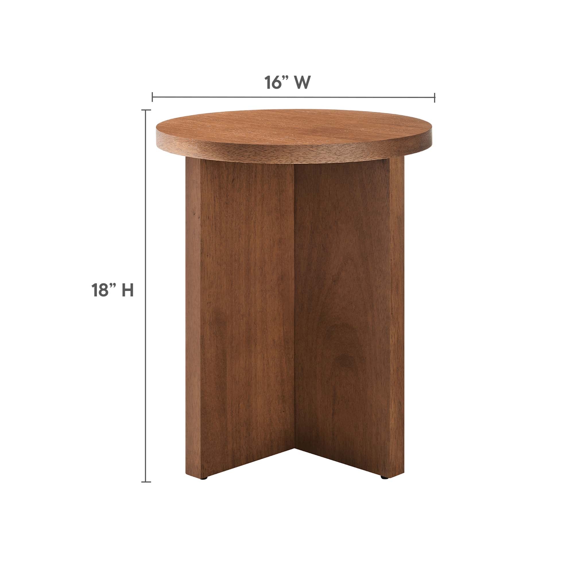 Modway Silas Round Wood Side Table