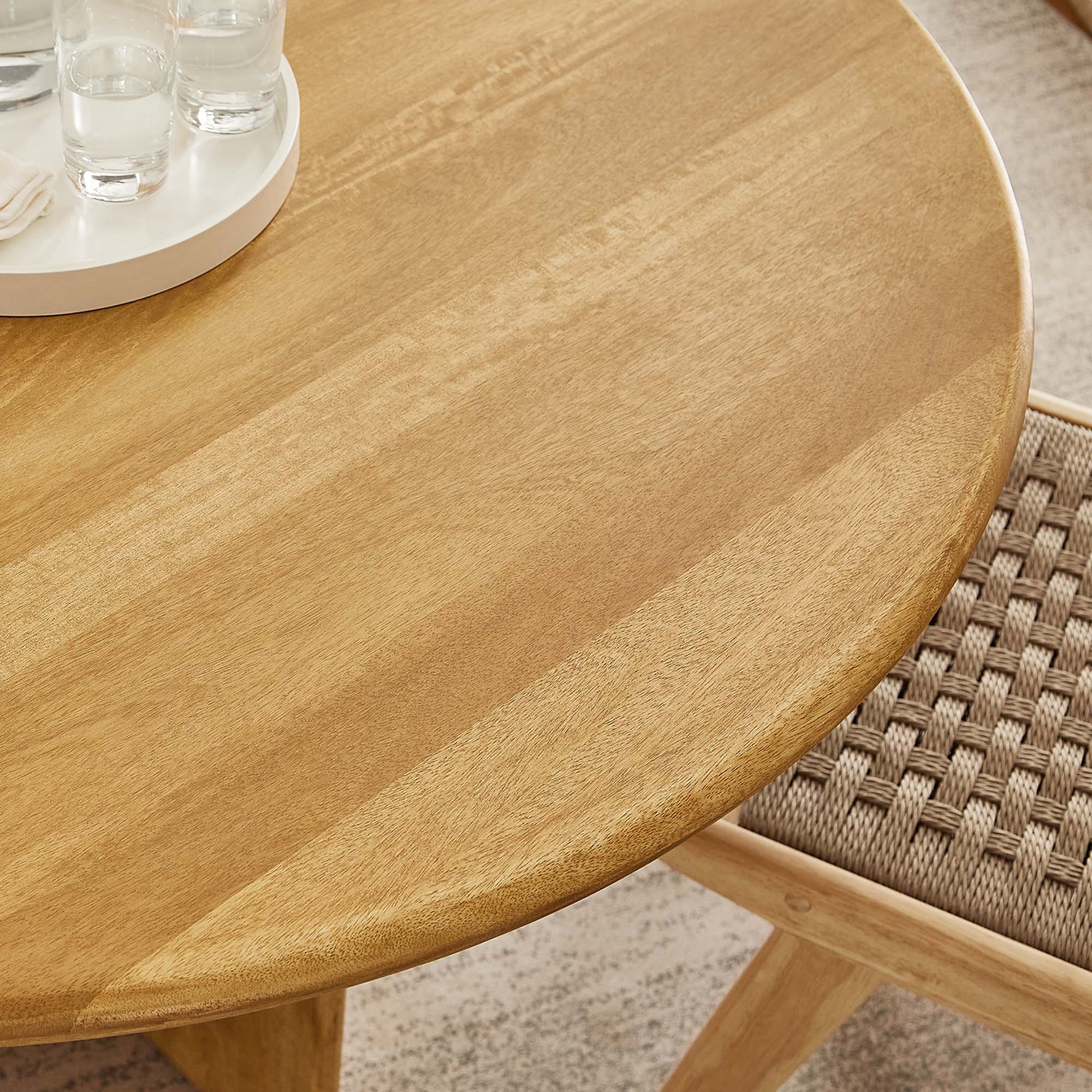 Modway Rivian Round 48" Wood Dining Table