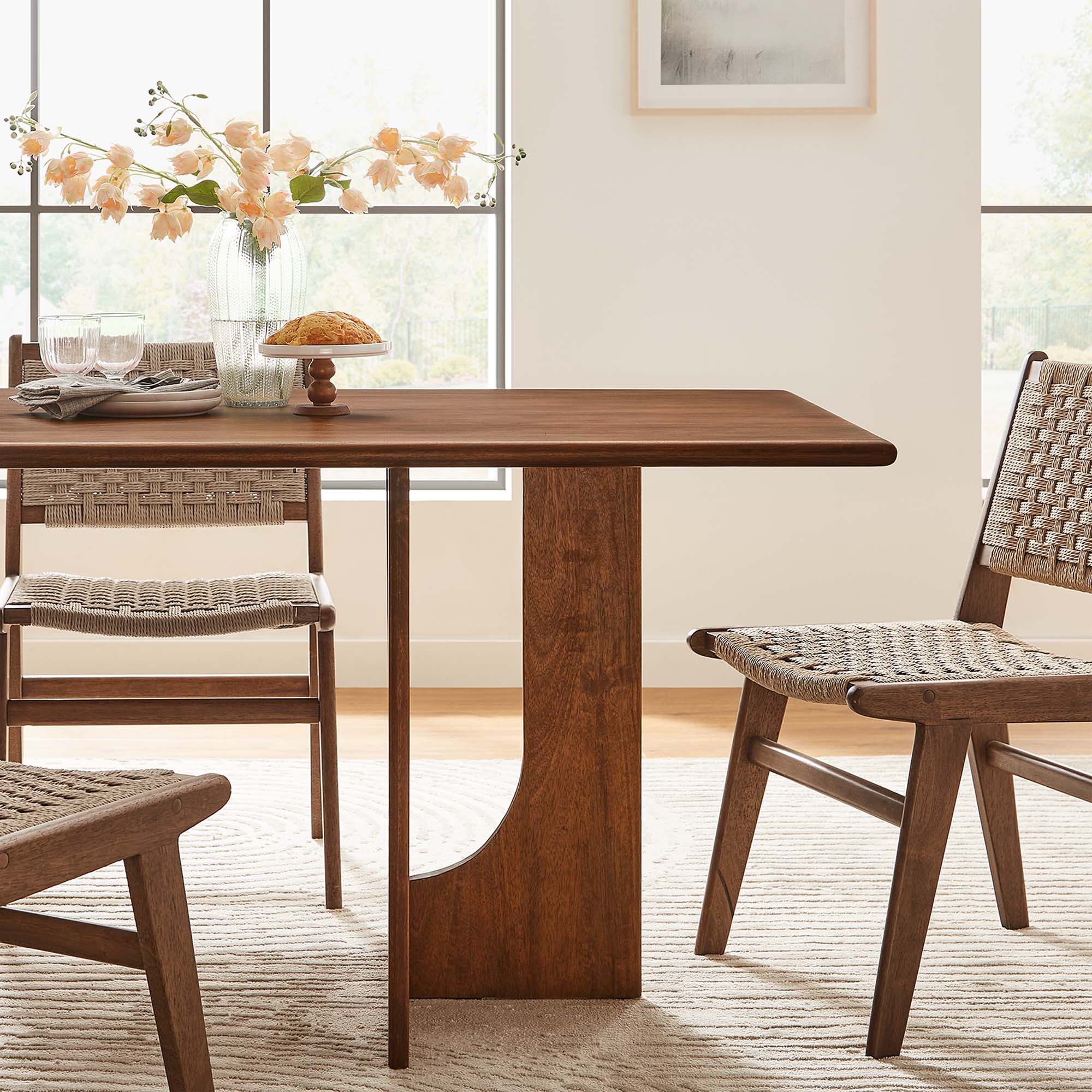 Modway Rivian Rectangular 70" Wood Dining Table
