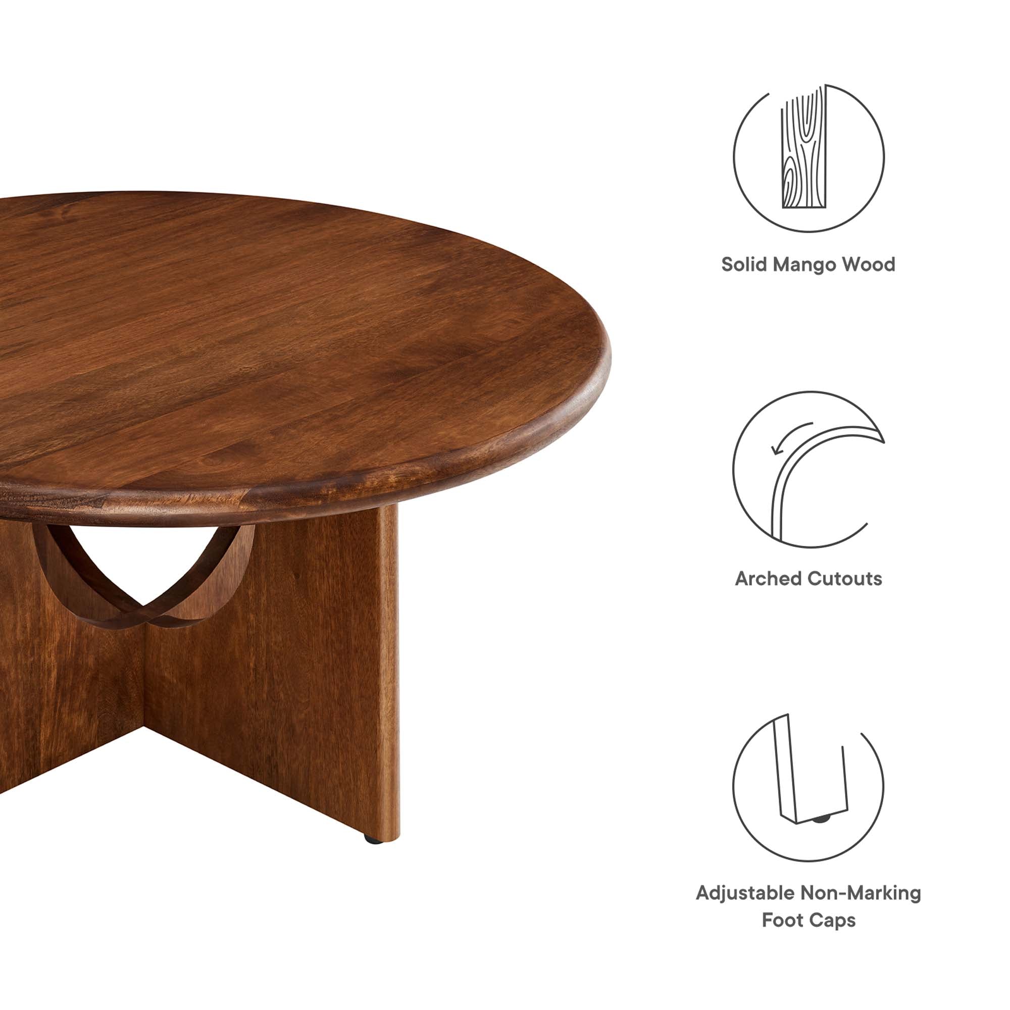 Modway Rivian Round 34" Coffee Table