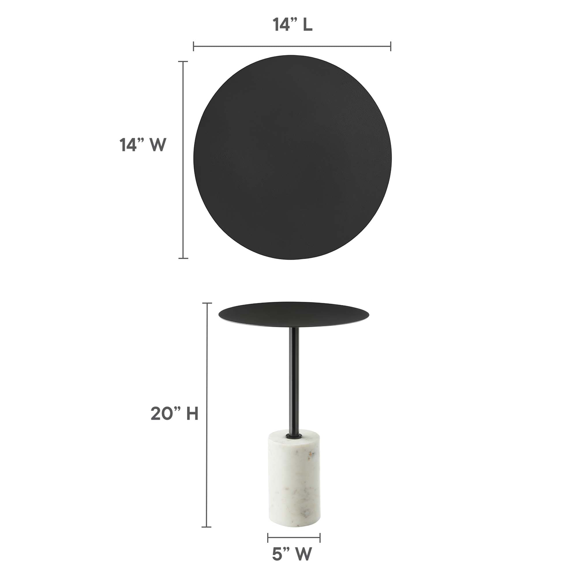 Modway Lyric Round Side Table
