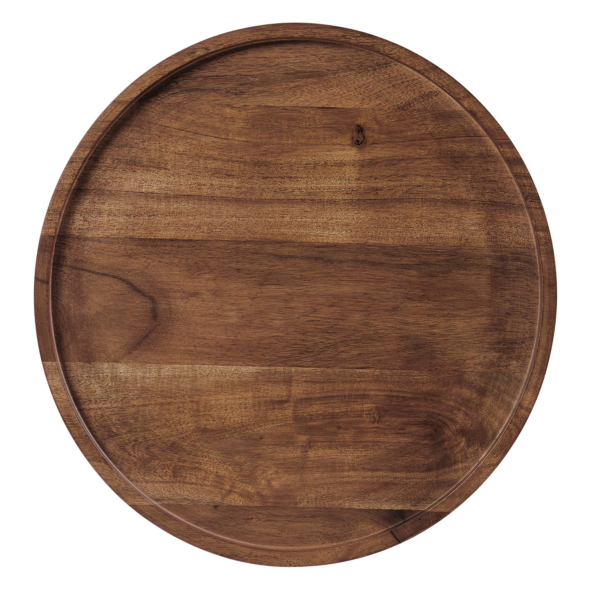 Modway Amina Round Acacia Wood Side Table