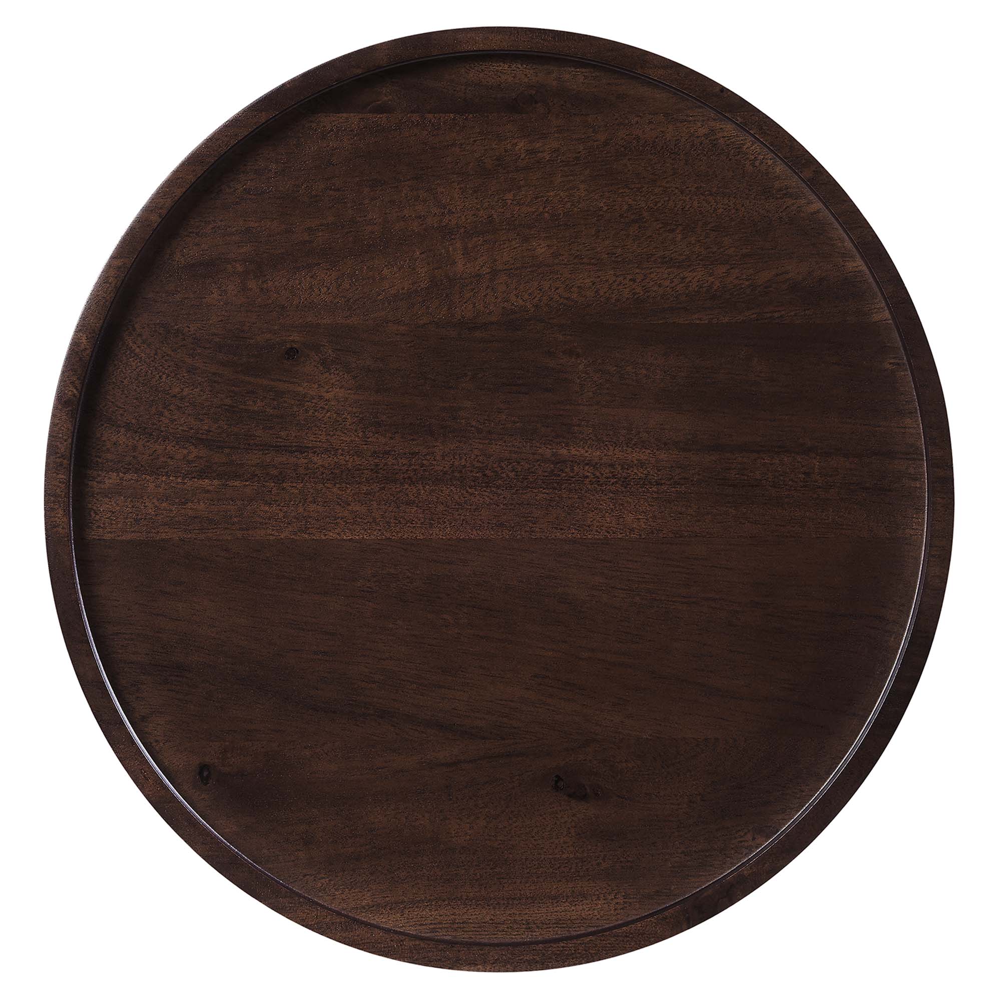 Modway Amina Round Acacia Wood Side Table