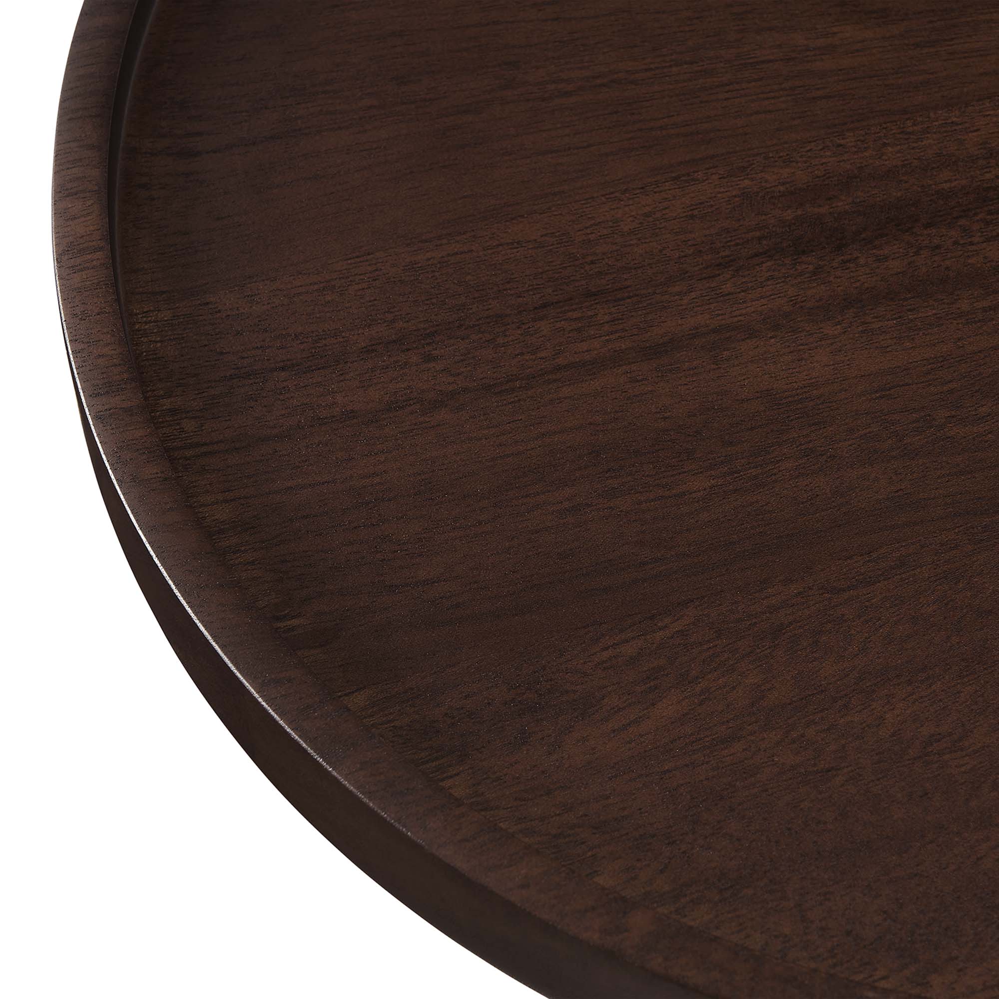 Modway Amina Round Acacia Wood Side Table