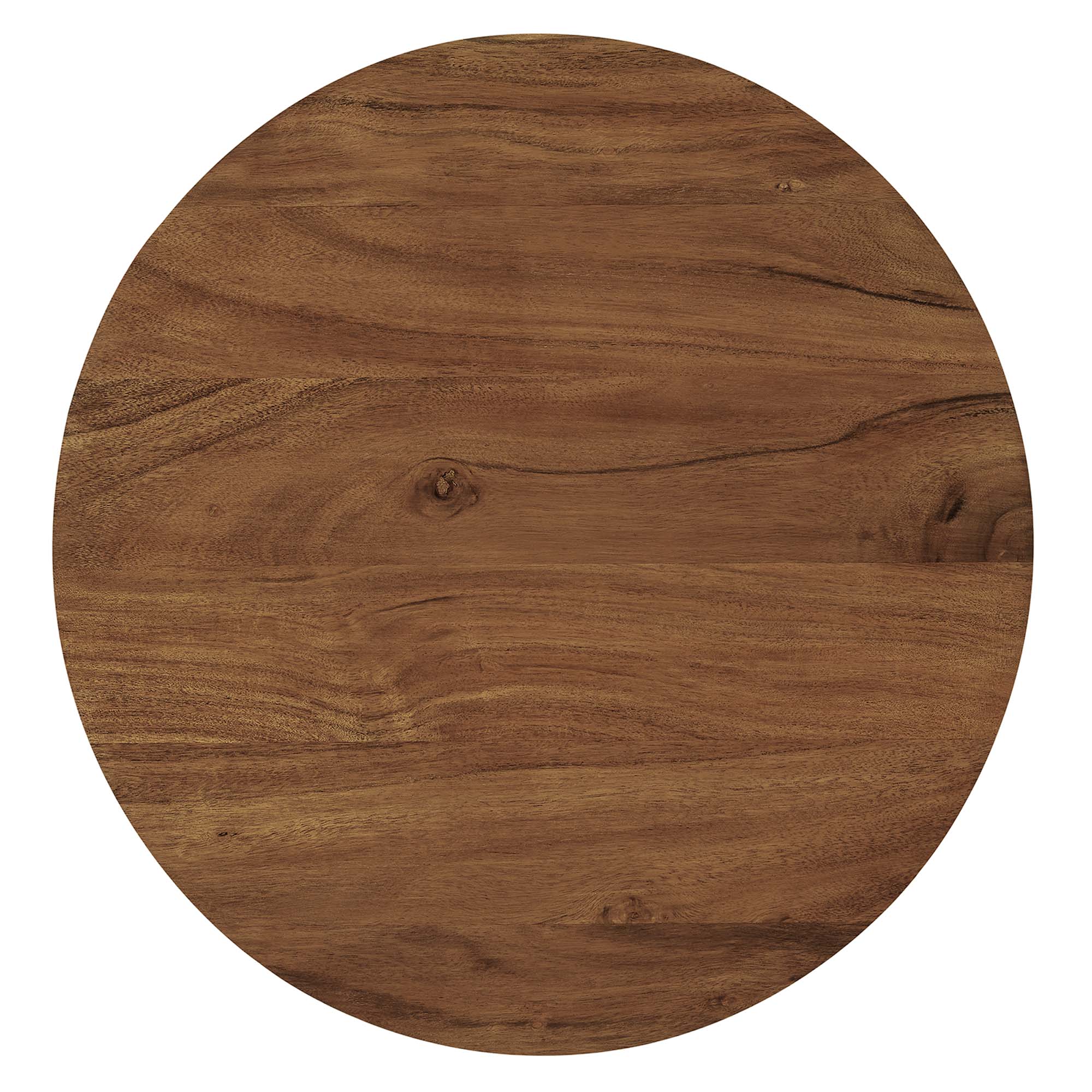 Modway Viva Round Acacia Wood Side Table