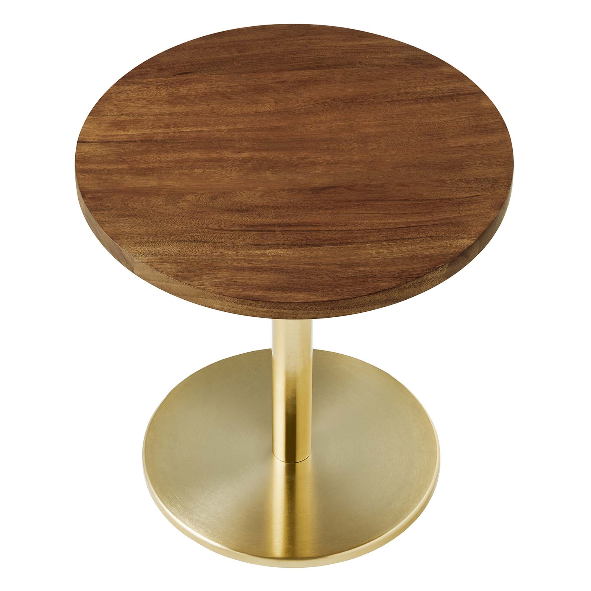 Modway Viva Round Acacia Wood Side Table