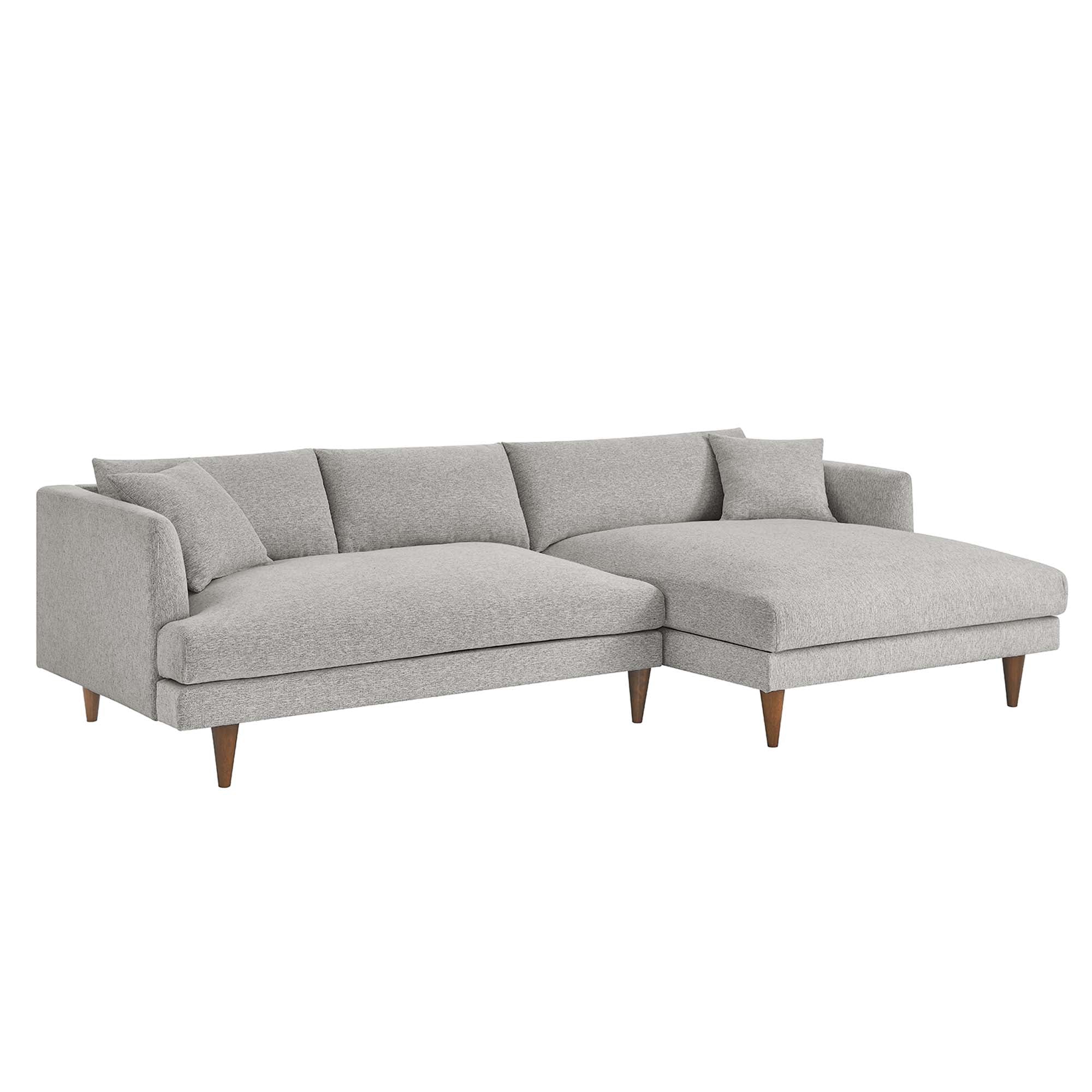 Modway Zoya Right-Facing Down Filled Overstuffed Sectional Sofa