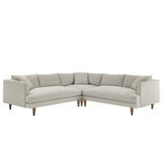 Modway Zoya 3 Piece Down Filled Overstuffed Sectional Sofa