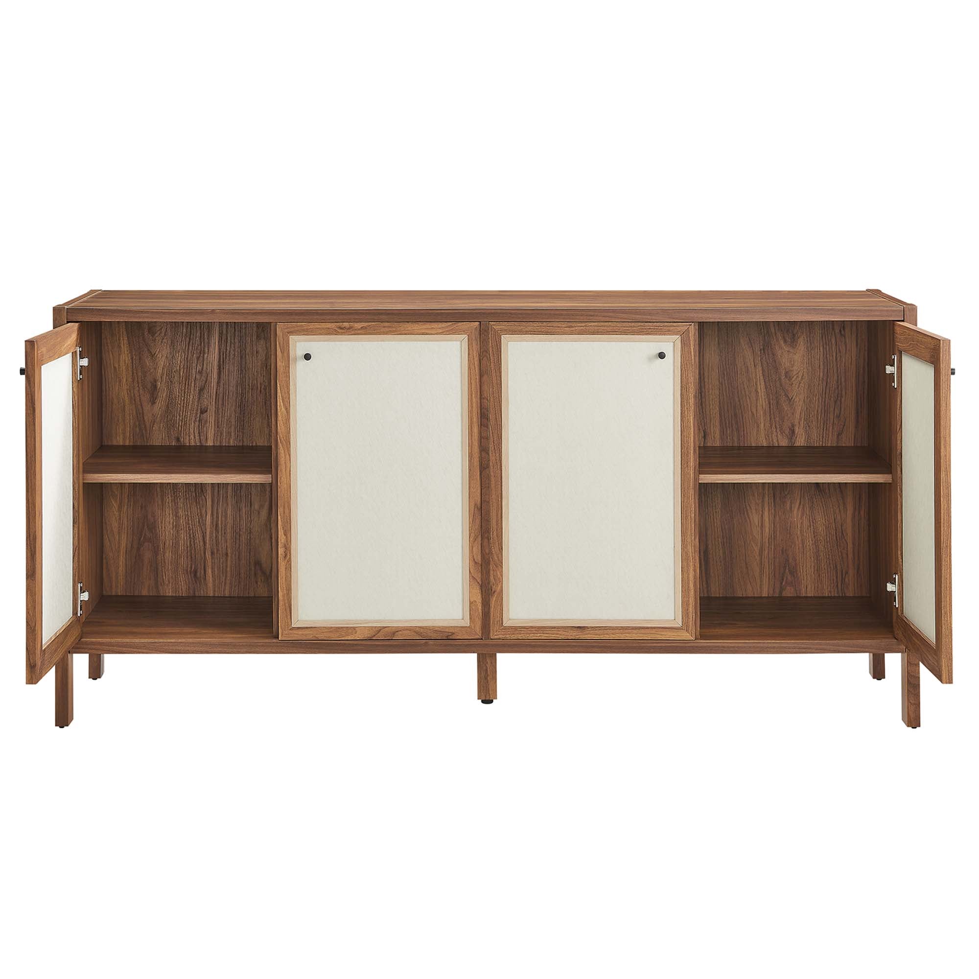 Modway Capri 65" Wood Grain Sideboard Storage Cabinet