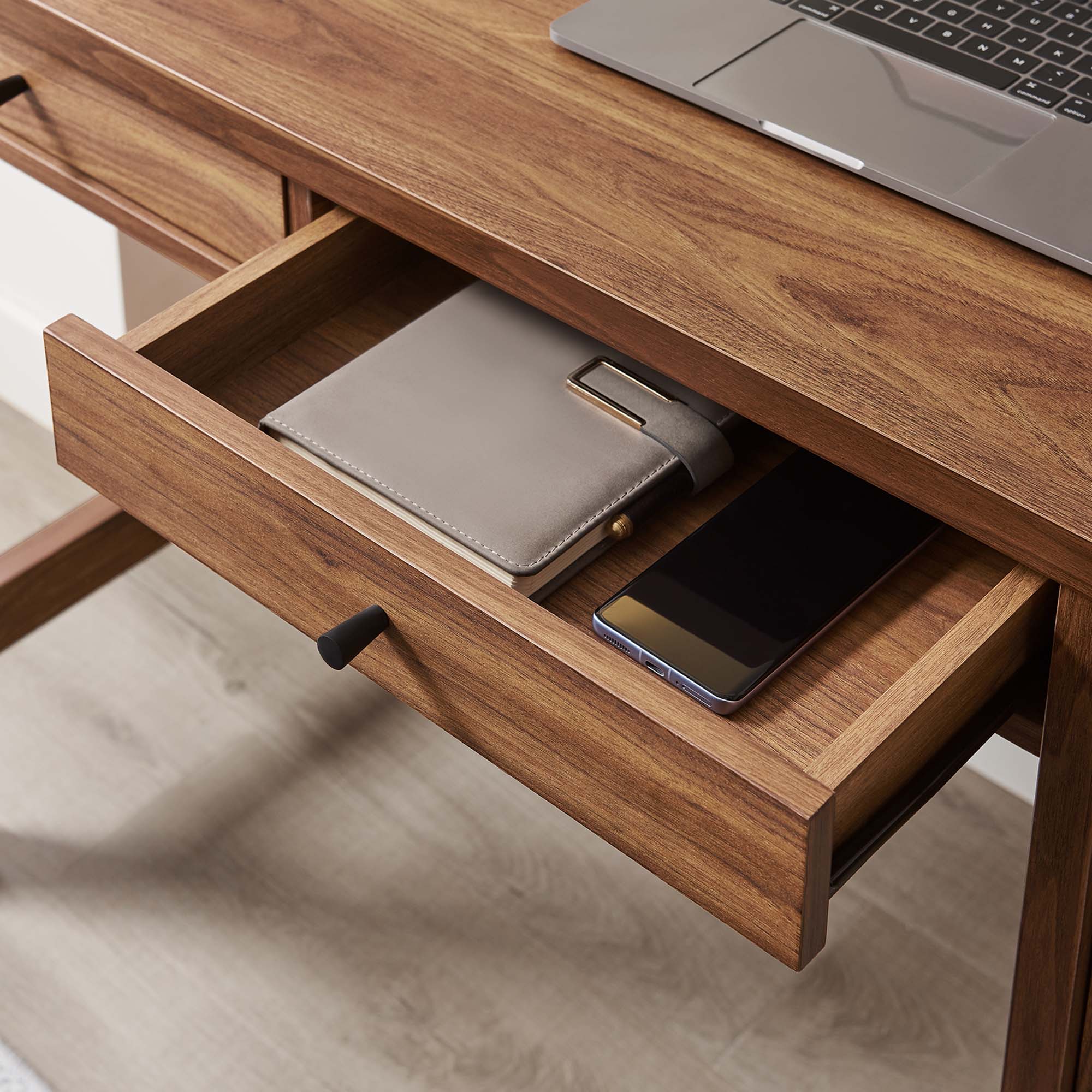 Modway Capri 49" Wood Grain Office Desk