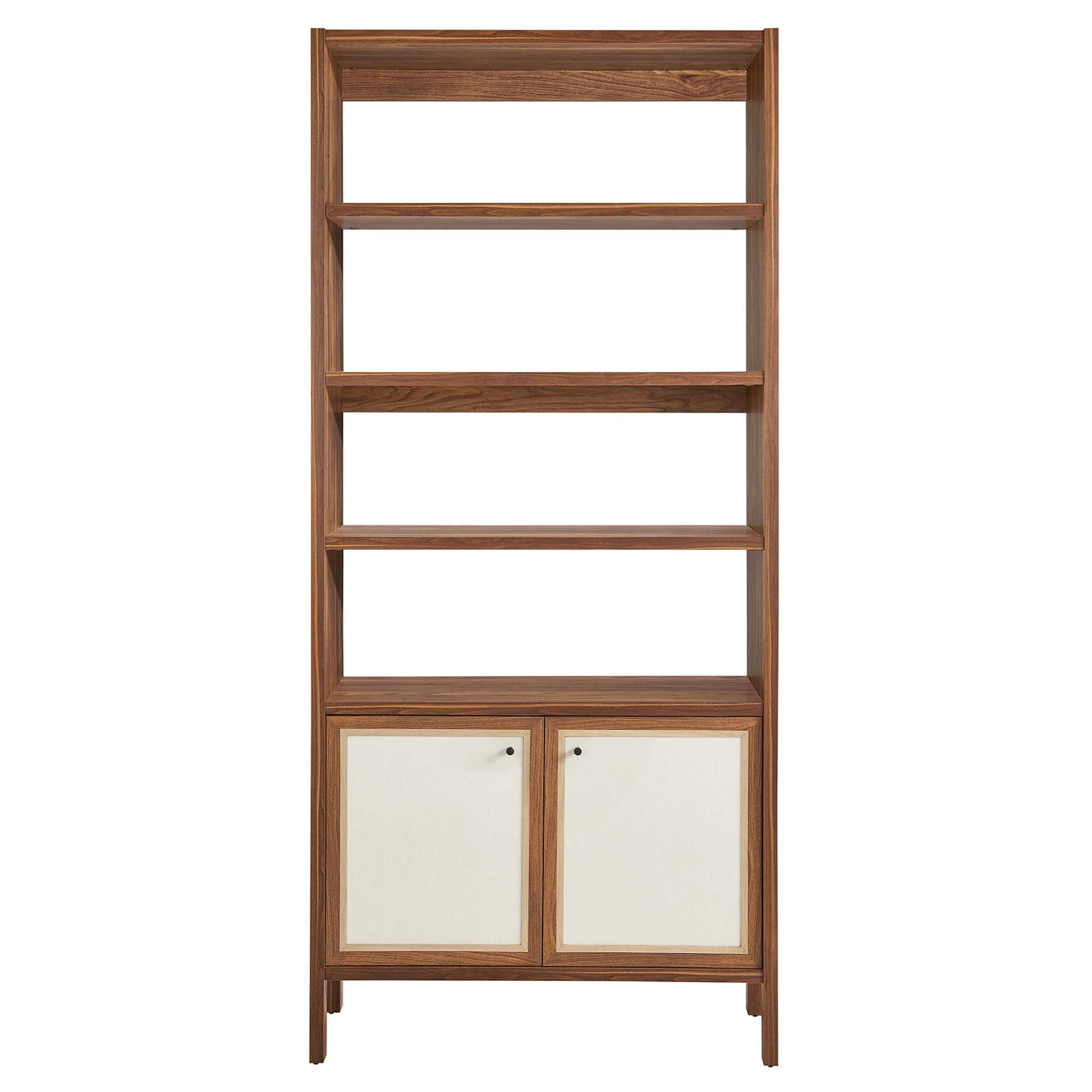 Modway Capri 4-Shelf Wood Grain Bookcase