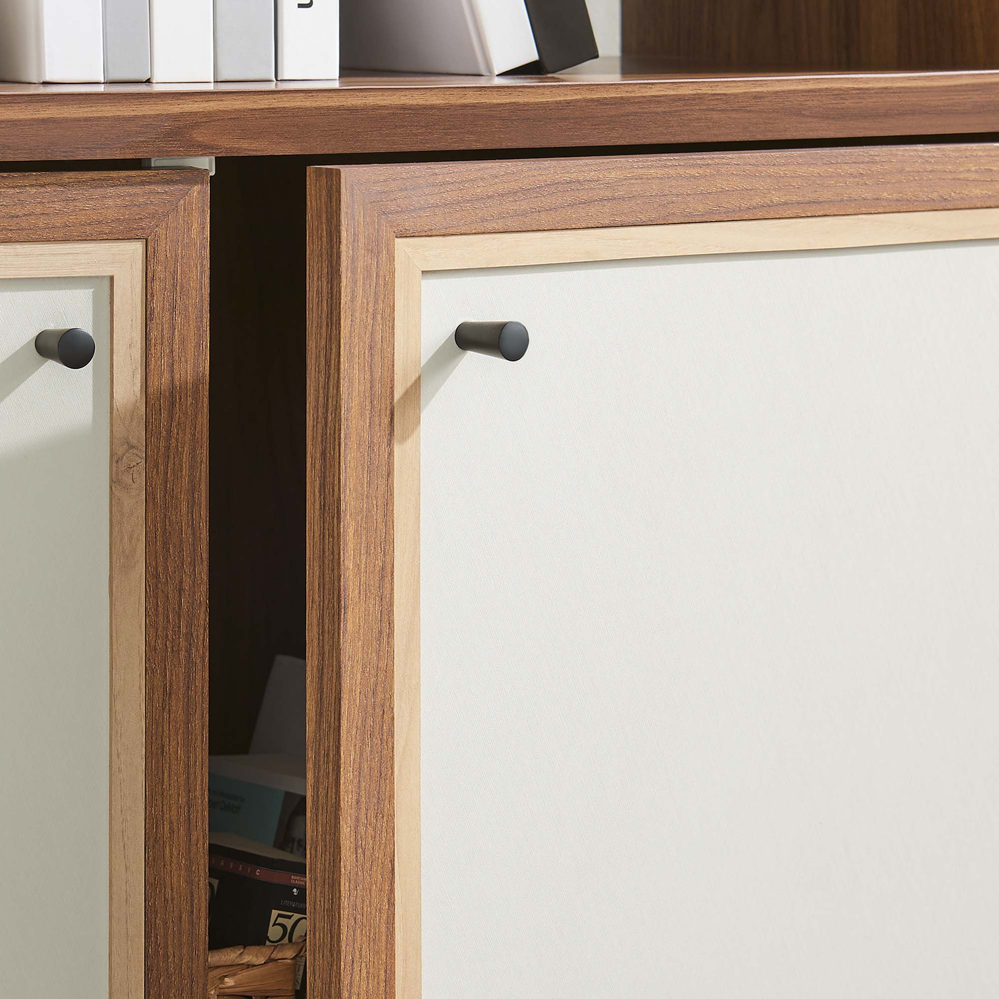 Modway Capri 4-Shelf Wood Grain Bookcase