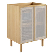 Modway Calla 24" Perforated Metal Bathroom Vanity Cabinet (Sink Basin Not Included)