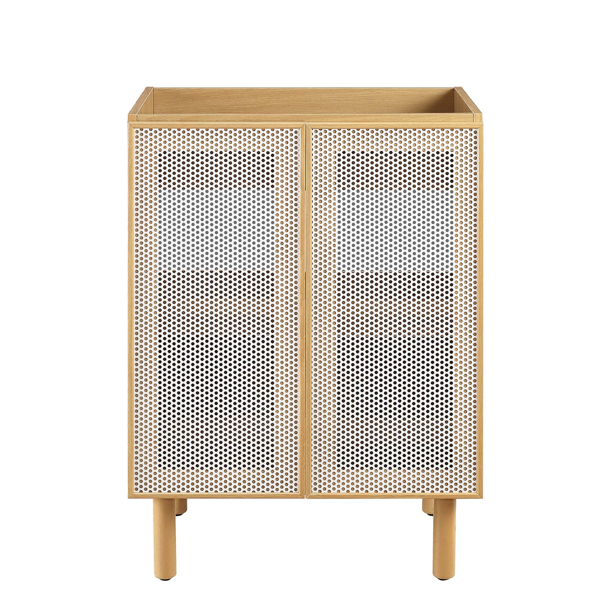 Modway Calla 24" Perforated Metal Bathroom Vanity Cabinet (Sink Basin Not Included)