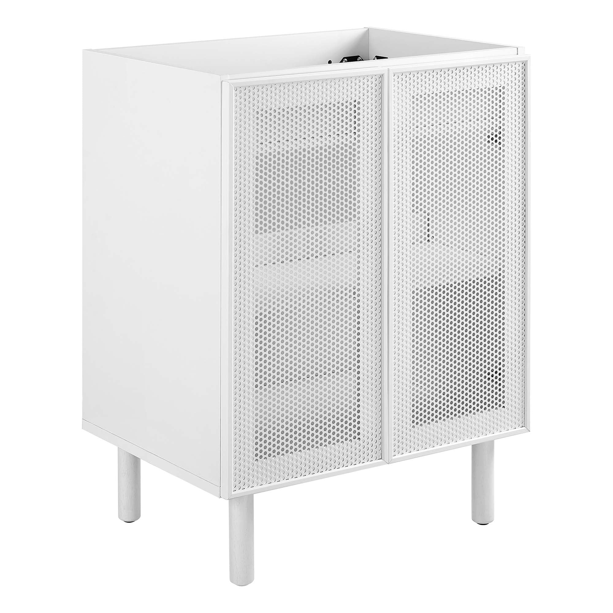 Modway Calla 24" Perforated Metal Bathroom Vanity Cabinet (Sink Basin Not Included)