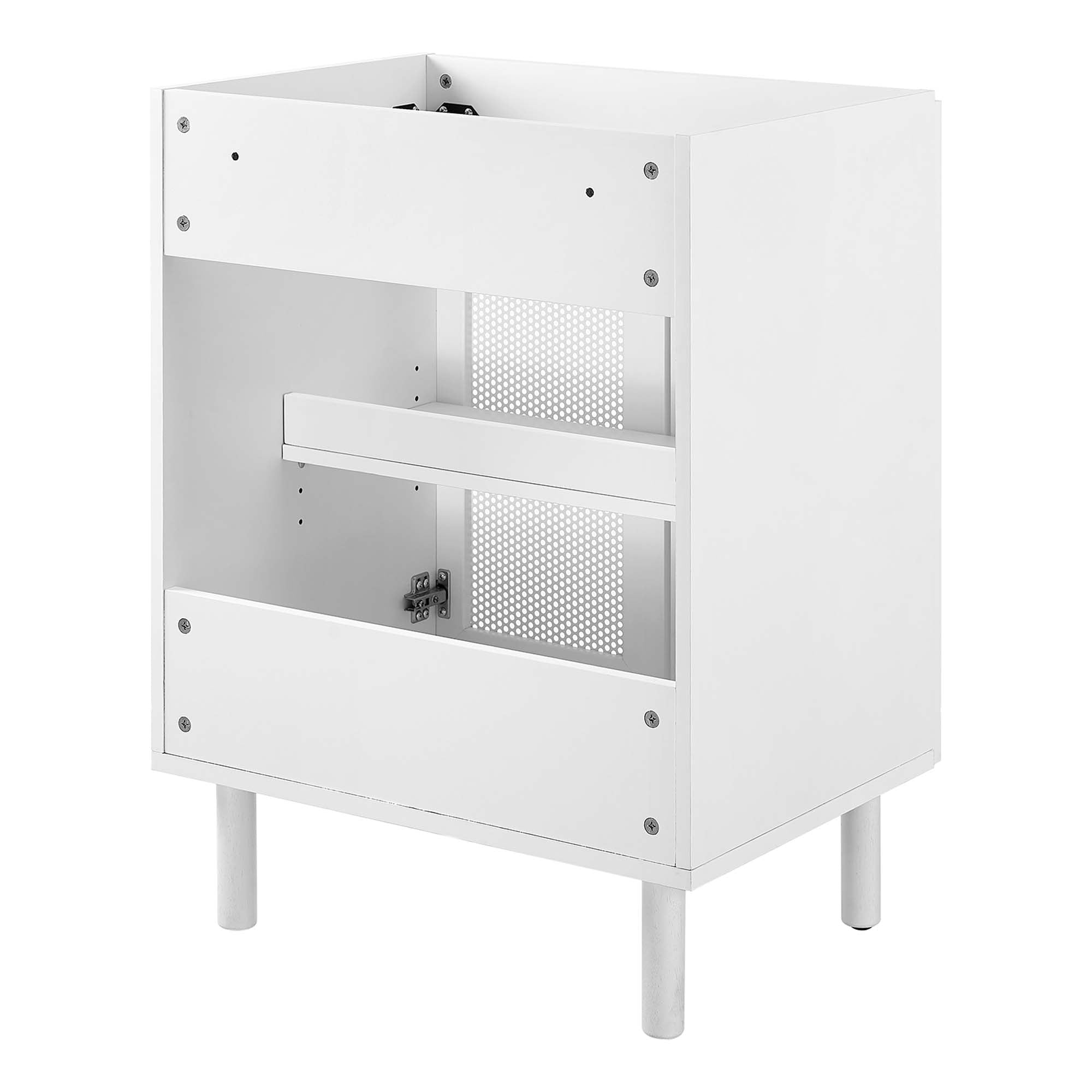 Modway Calla 24" Perforated Metal Bathroom Vanity Cabinet (Sink Basin Not Included)