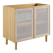 Modway Calla 36" Perforated Metal Bathroom Vanity Cabinet (Sink Basin Not Included)