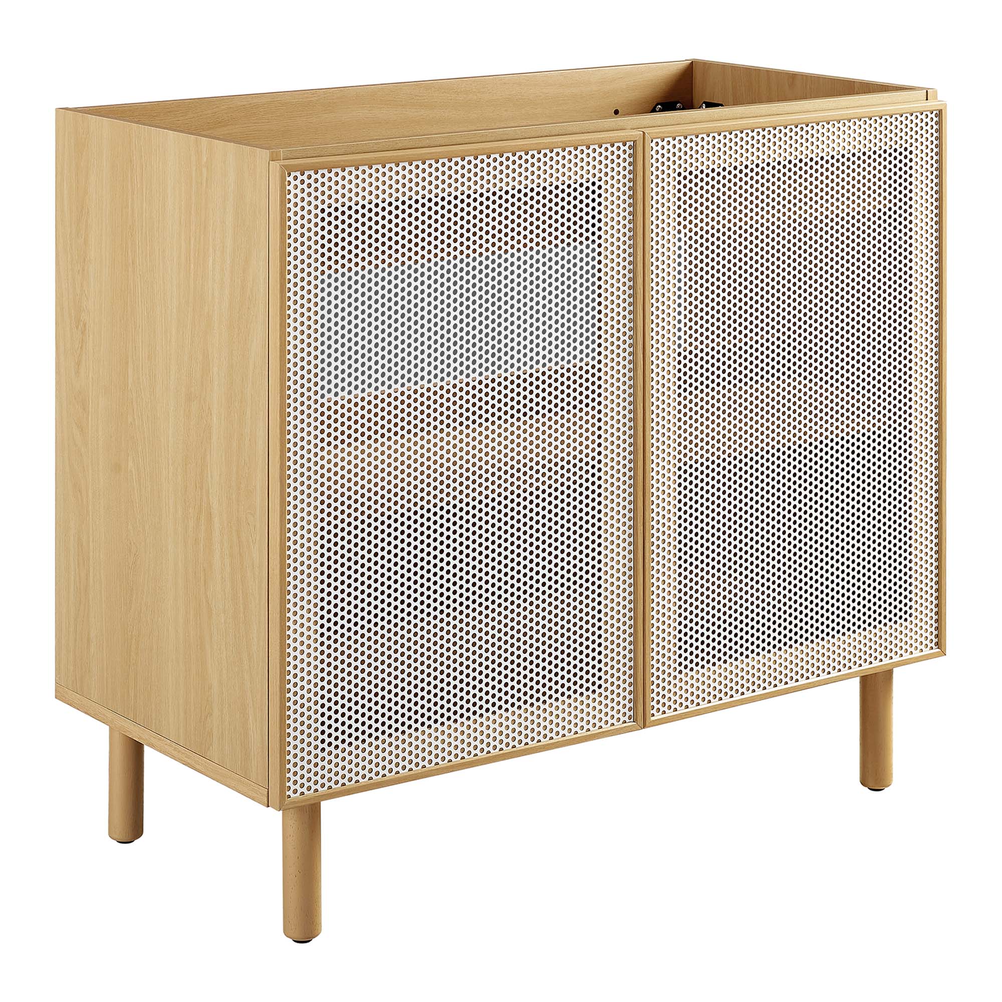 Modway Calla 36" Perforated Metal Bathroom Vanity Cabinet (Sink Basin Not Included)