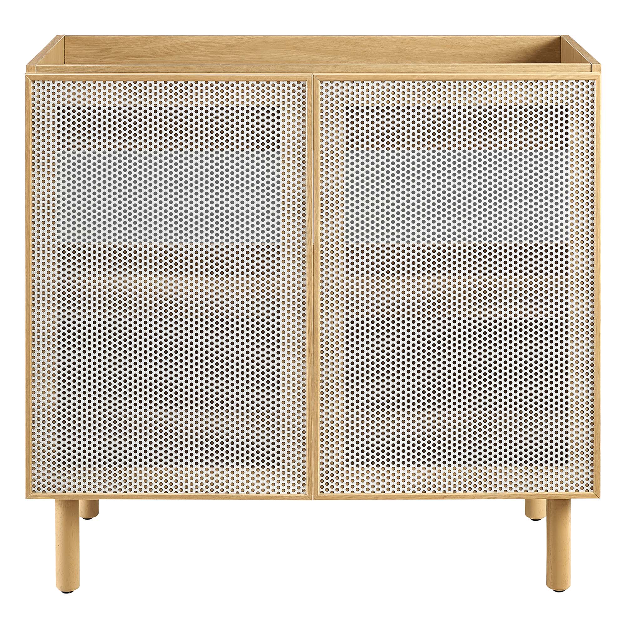Modway Calla 36" Perforated Metal Bathroom Vanity Cabinet (Sink Basin Not Included)