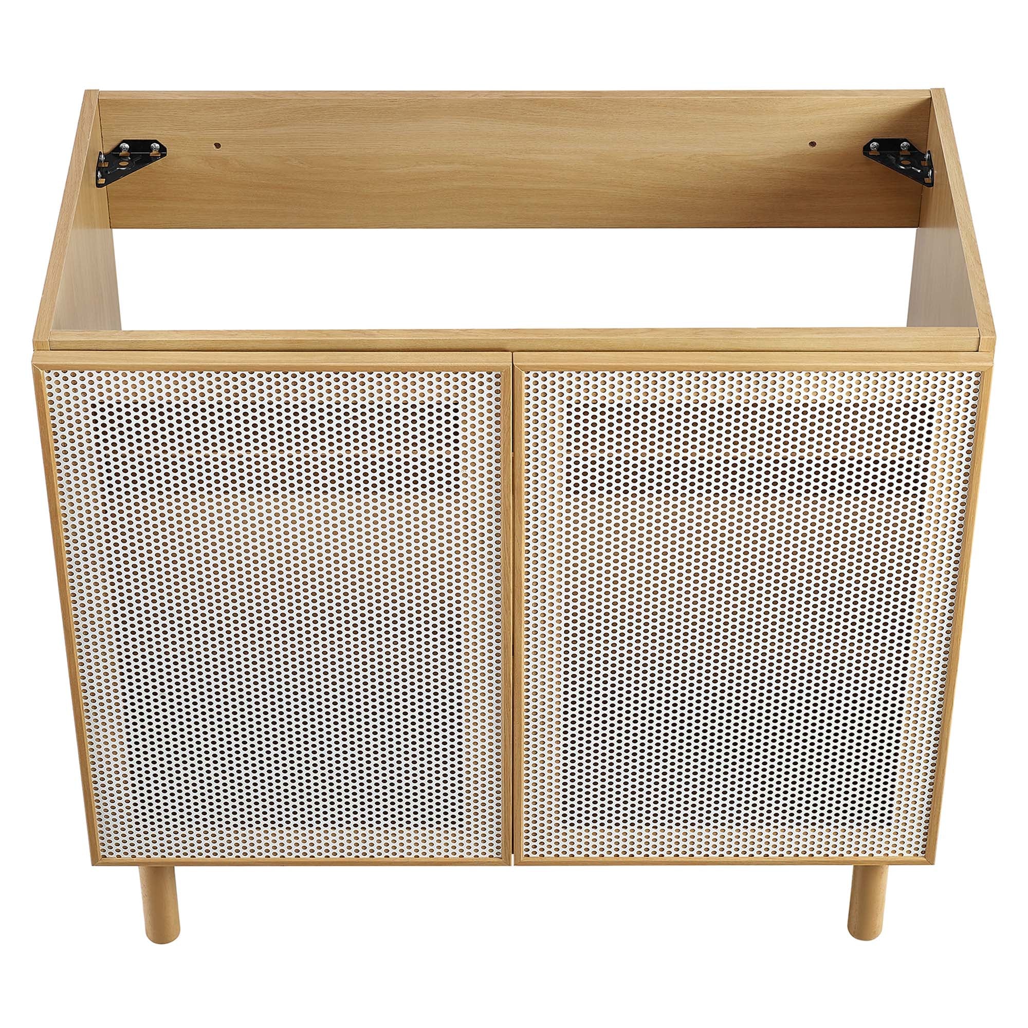 Modway Calla 36" Perforated Metal Bathroom Vanity Cabinet (Sink Basin Not Included)
