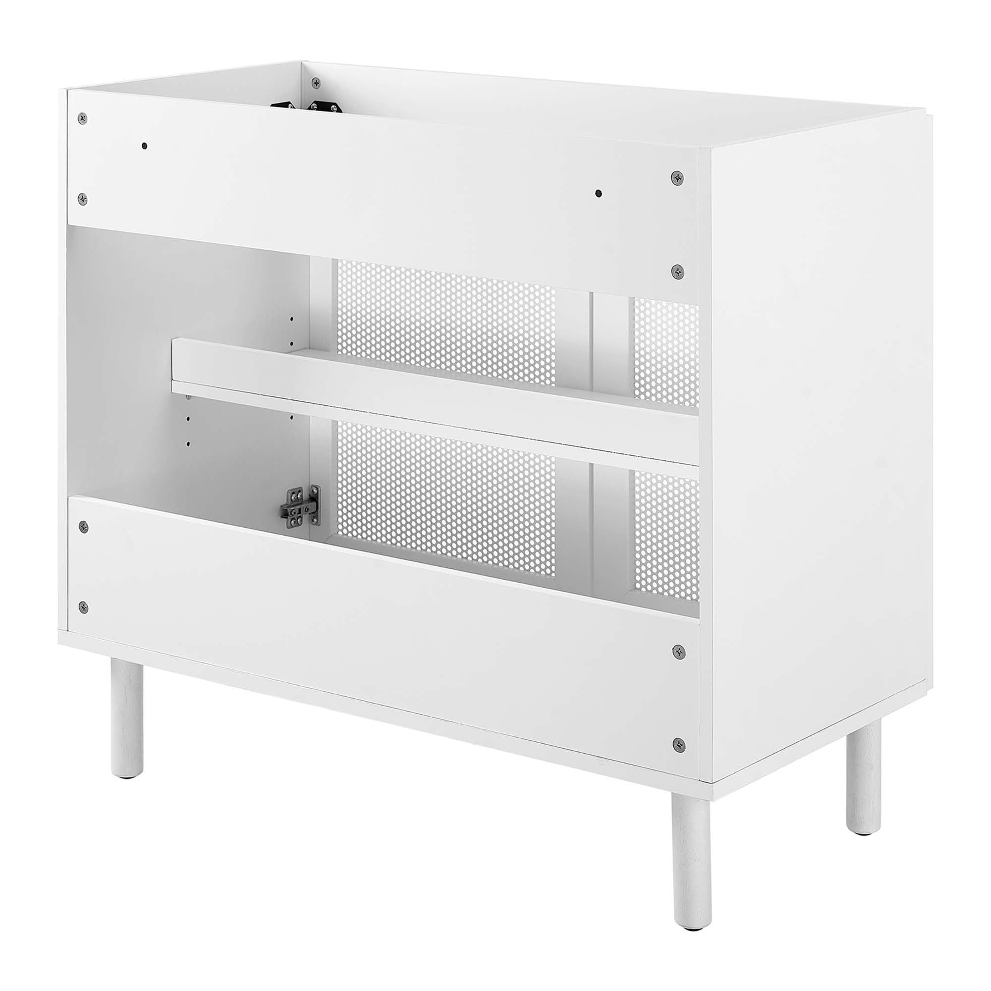 Modway Calla 36" Perforated Metal Bathroom Vanity Cabinet (Sink Basin Not Included)
