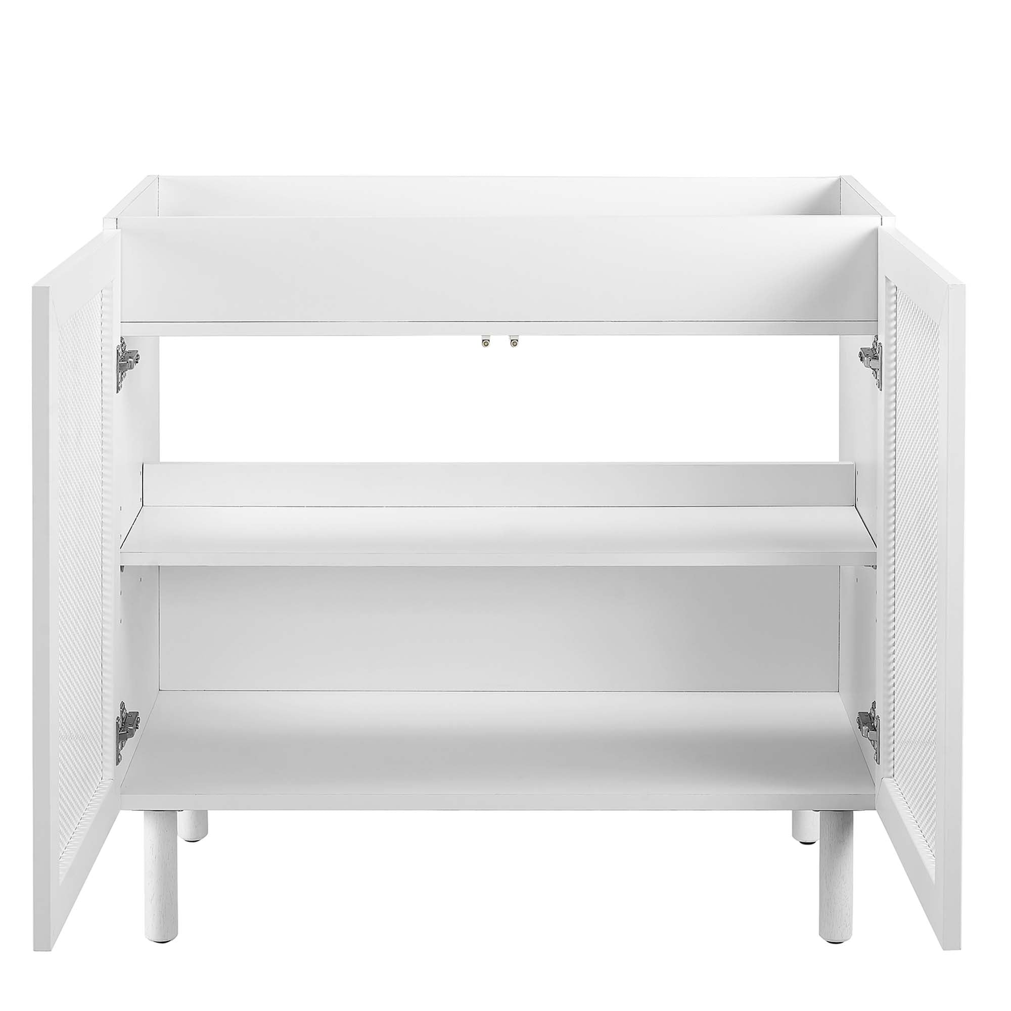 Modway Calla 36" Perforated Metal Bathroom Vanity Cabinet (Sink Basin Not Included)