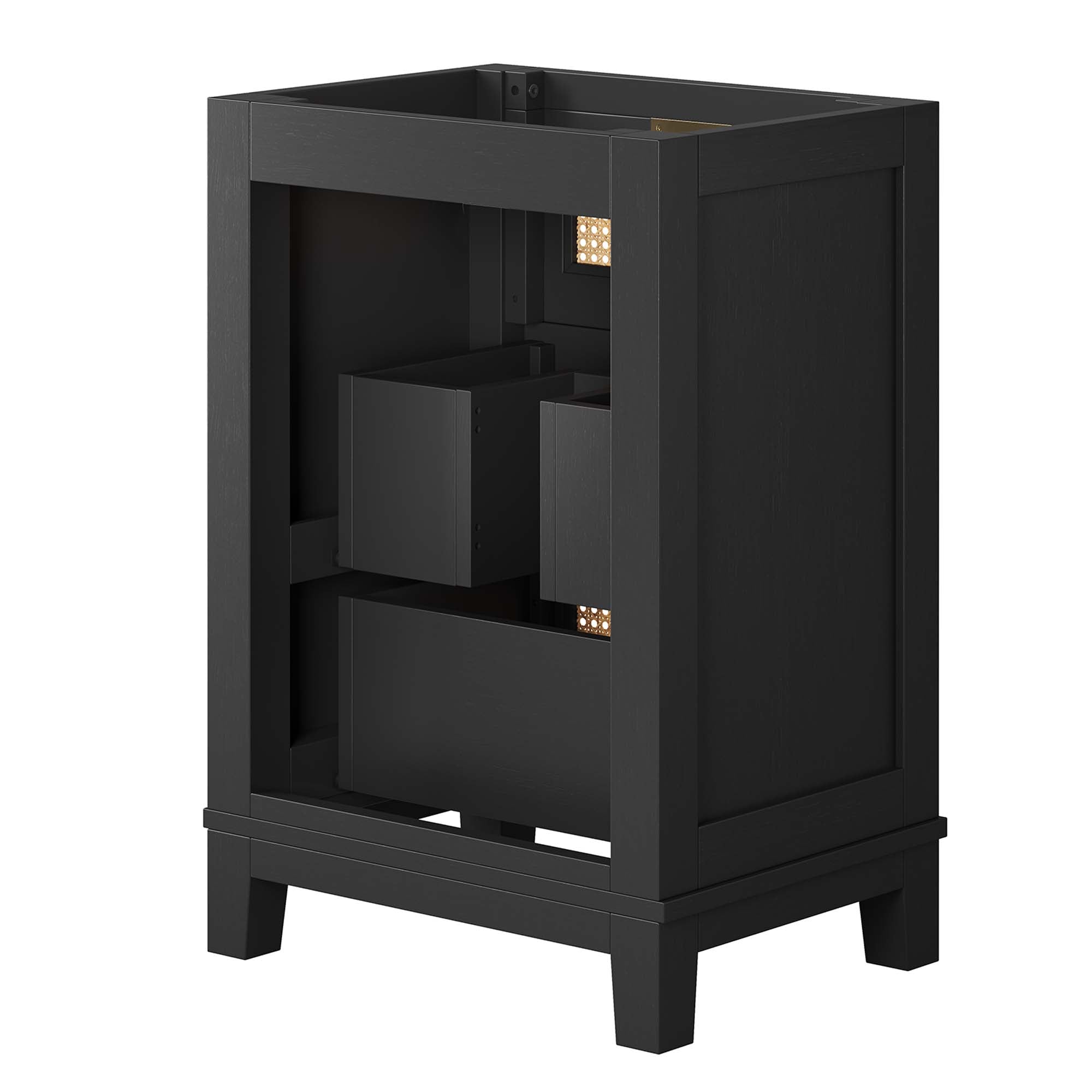Modway Dixie 24” Solid Wood Bathroom Vanity Cabinet (Sink Basin Not Included)