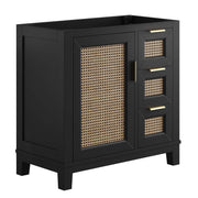 Modway Dixie 36” Solid Wood Bathroom Vanity Cabinet (Sink Basin Not Included)