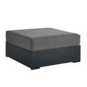 Modway Tahoe Outdoor Patio Powder-Coated Aluminum Ottoman