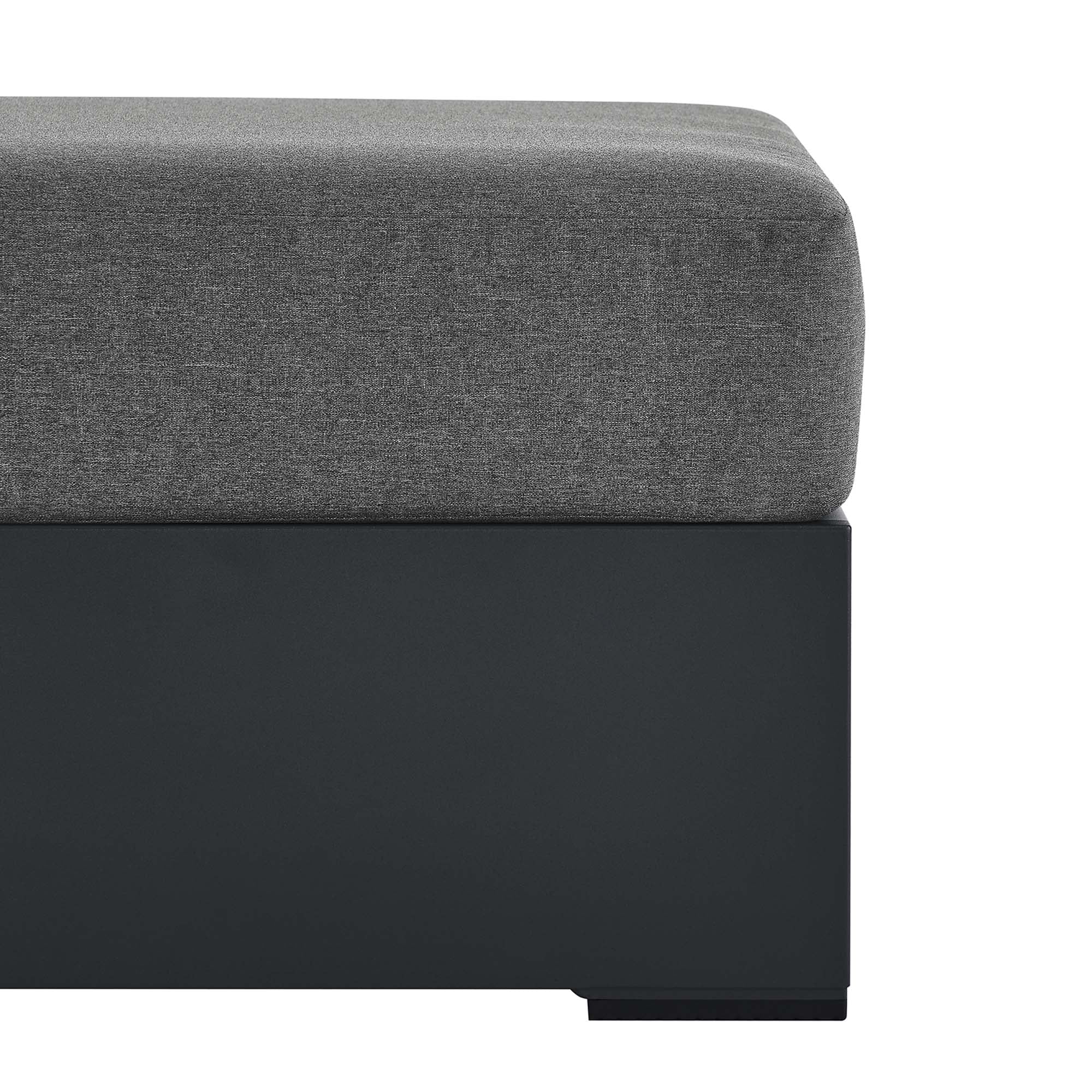 Modway Tahoe Outdoor Patio Powder-Coated Aluminum Ottoman