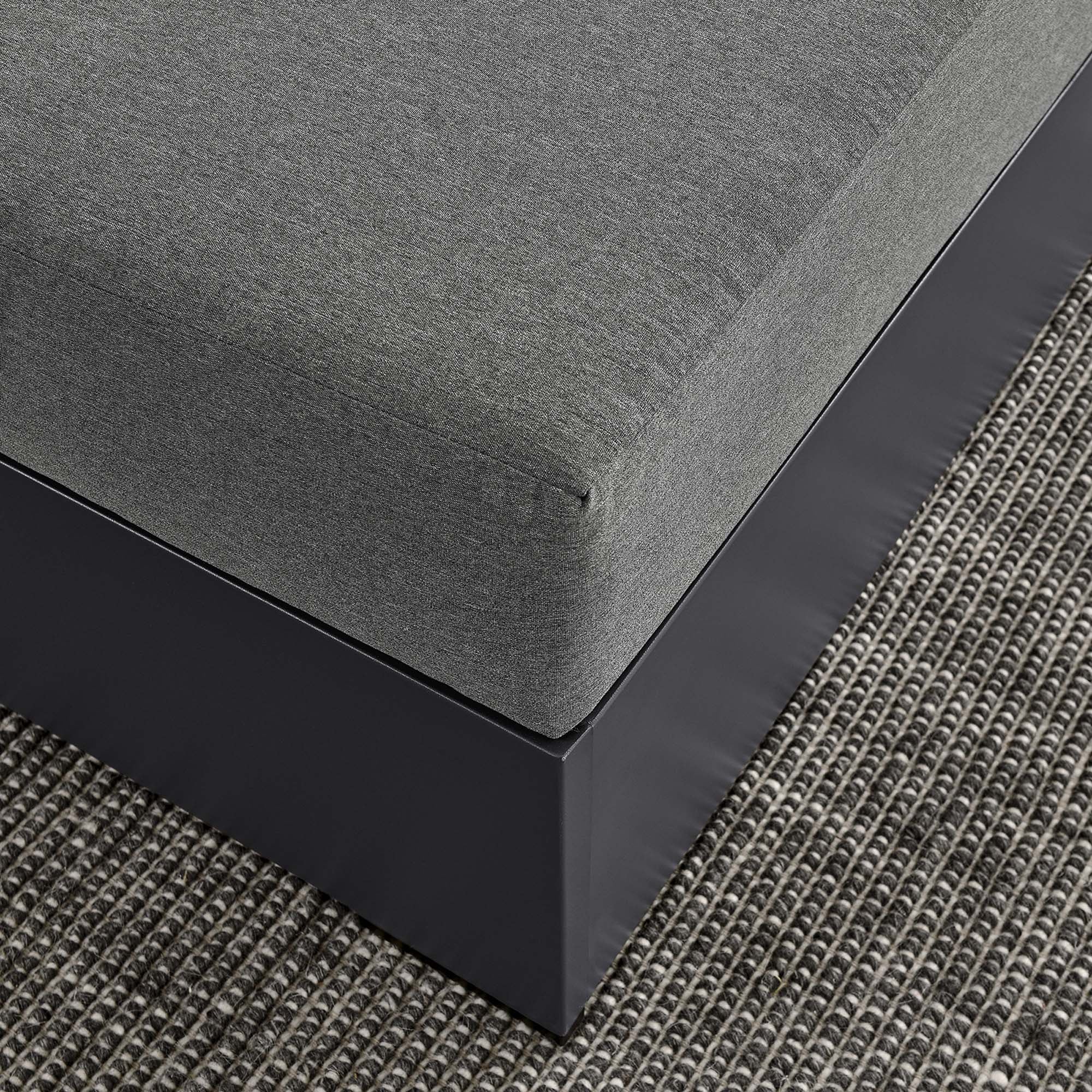 Modway Tahoe Outdoor Patio Powder-Coated Aluminum Ottoman