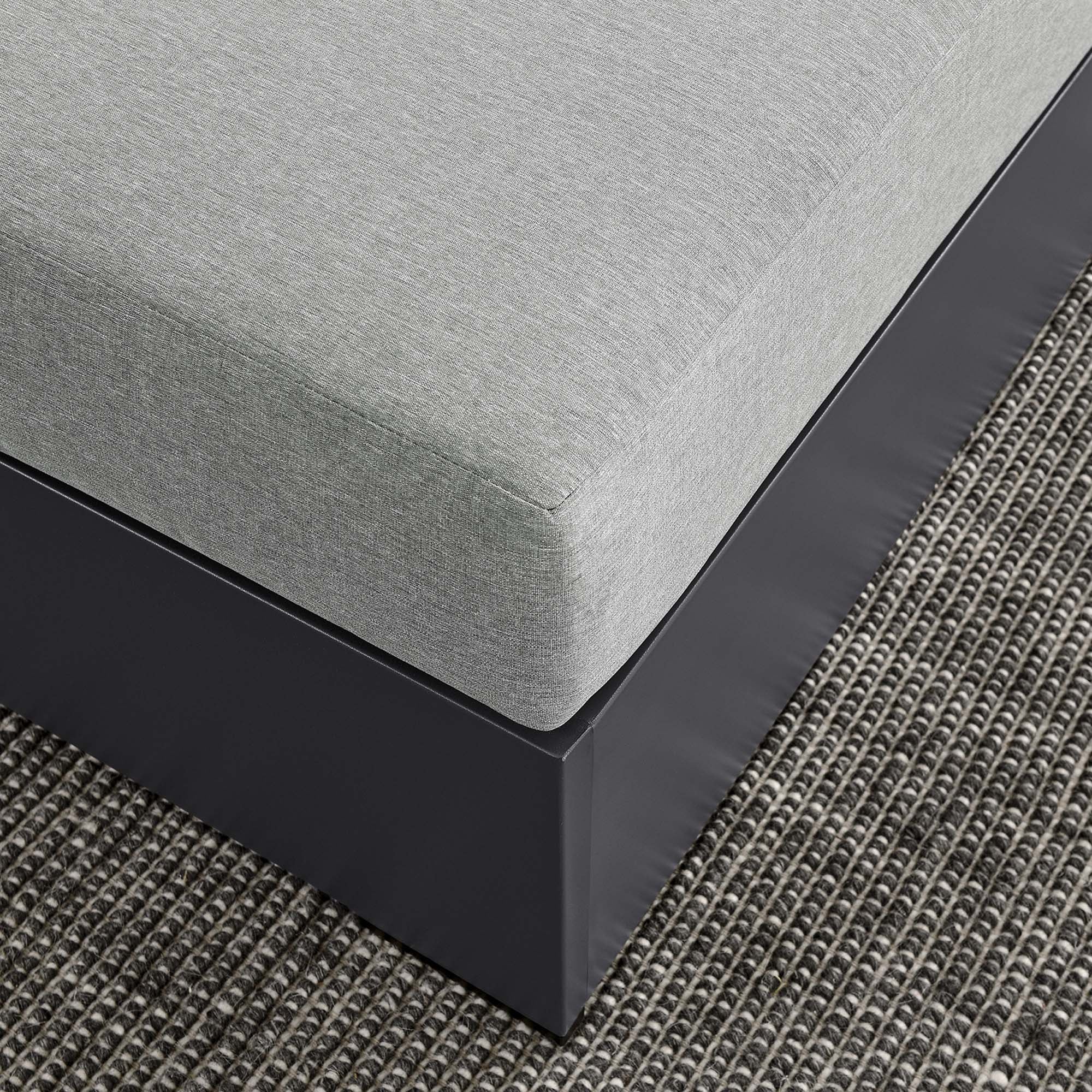 Modway Tahoe Outdoor Patio Powder-Coated Aluminum Ottoman