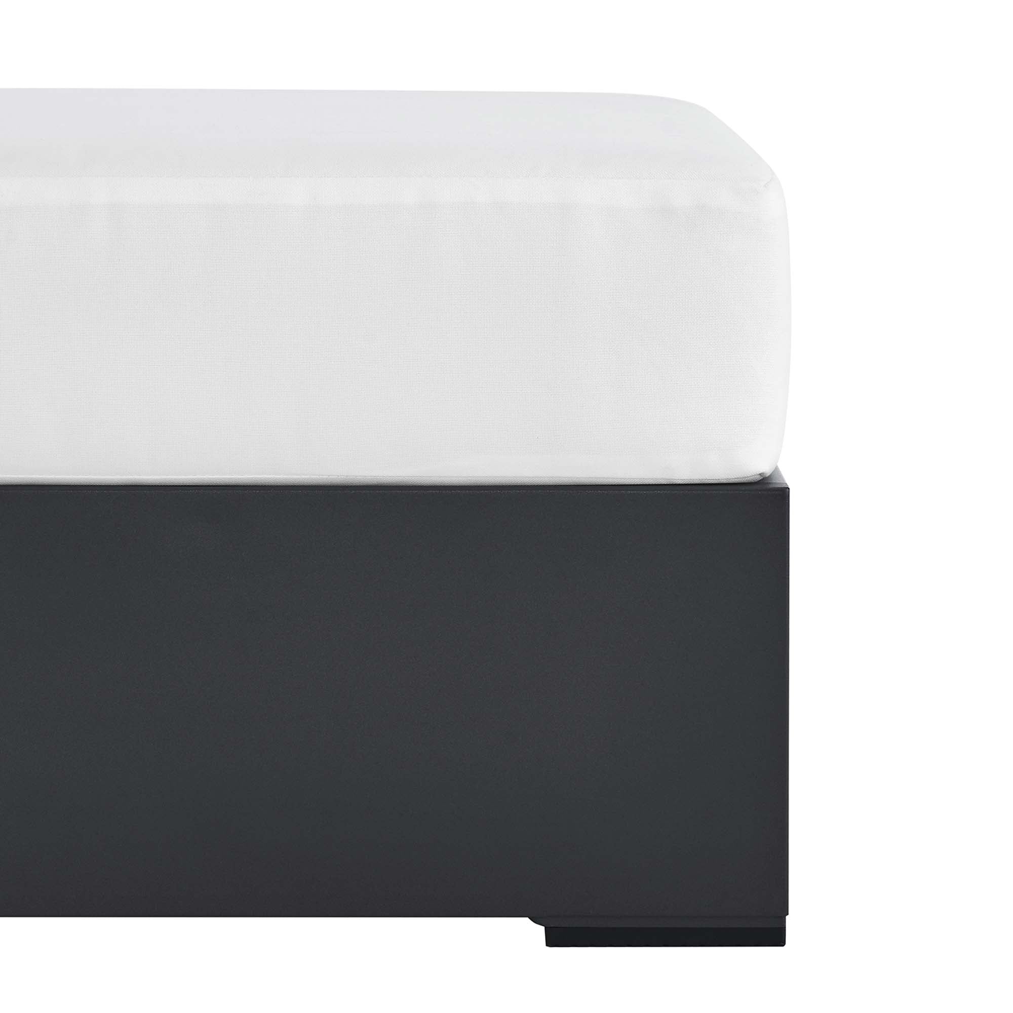 Modway Tahoe Outdoor Patio Powder-Coated Aluminum Ottoman